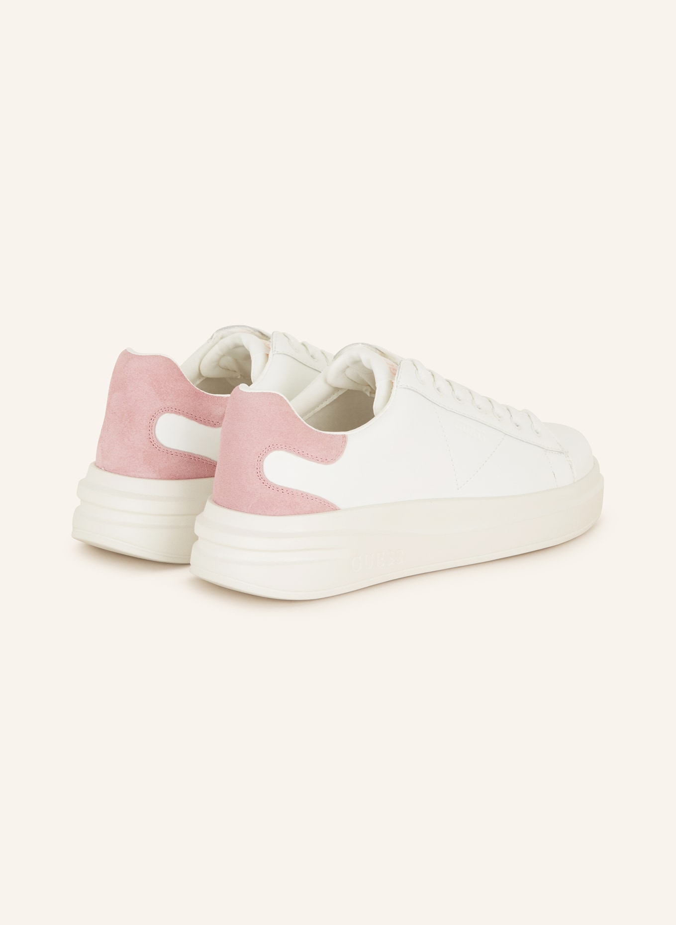 GUESS Sneakers ELBINA, Color: WHITE/ PINK (Image 2)