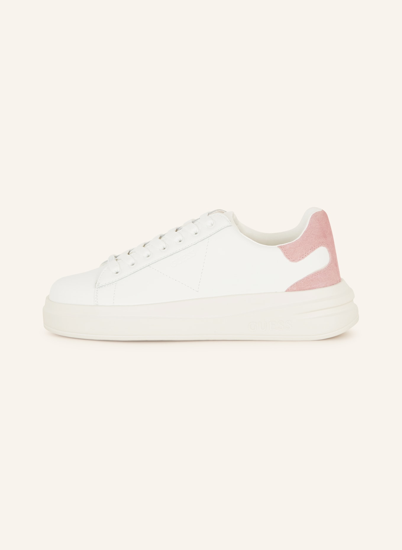 GUESS Sneakers ELBINA, Color: WHITE/ PINK (Image 4)