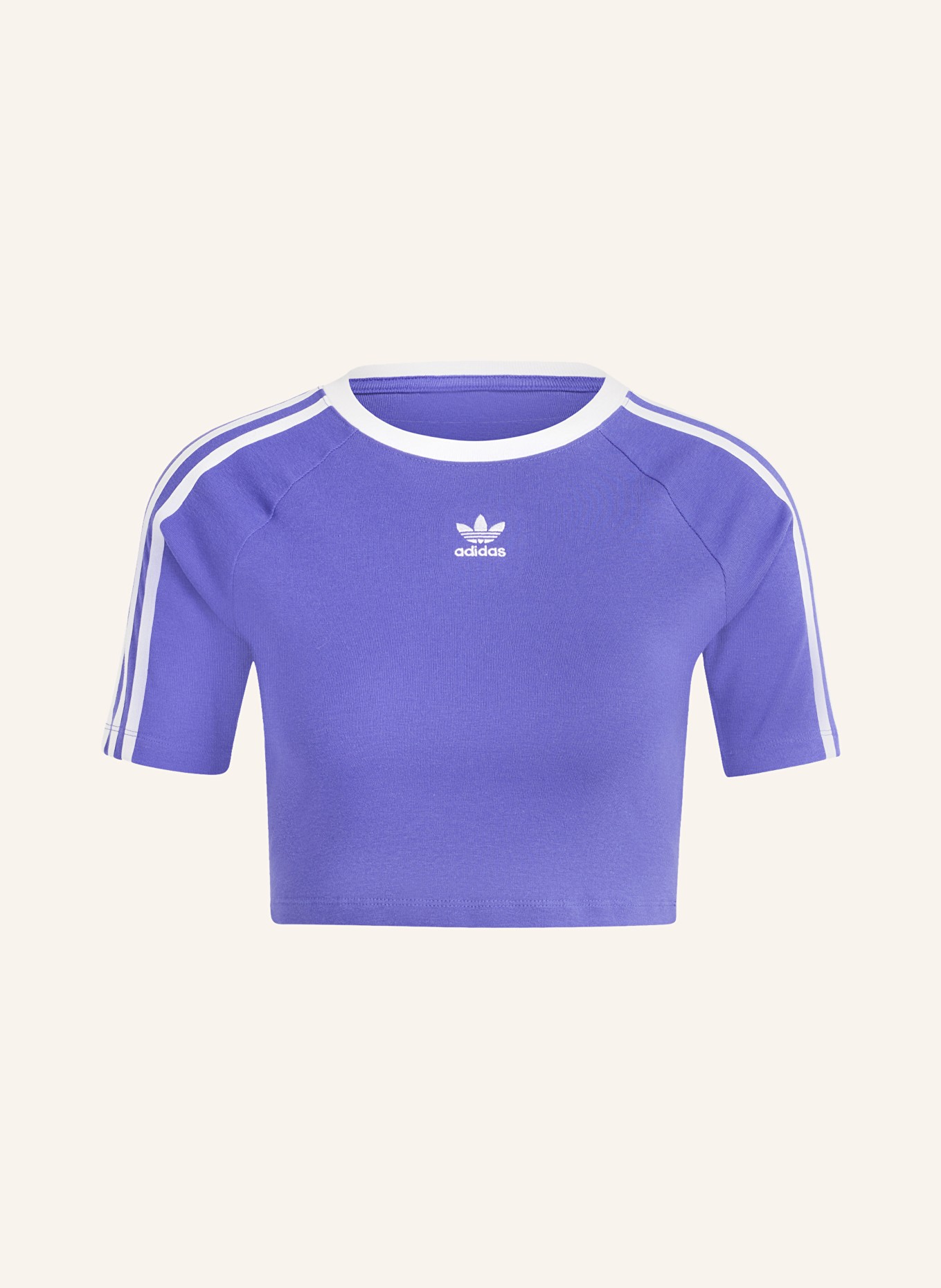 adidas Originals Cropped tričko, Barva: FIALOVÁ/ BÍLÁ (Obrázek 1)