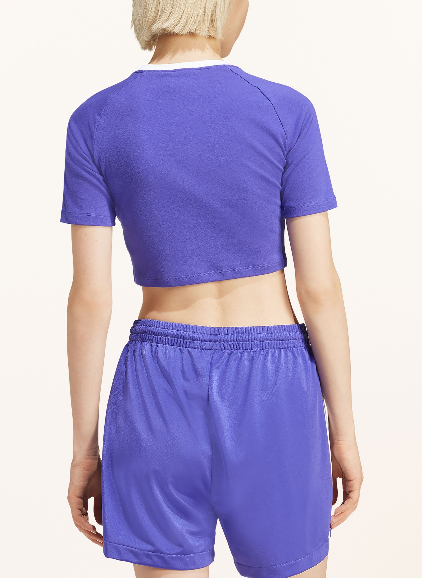 adidas Originals Cropped-Shirt, Farbe: LILA/ WEISS (Bild 3)