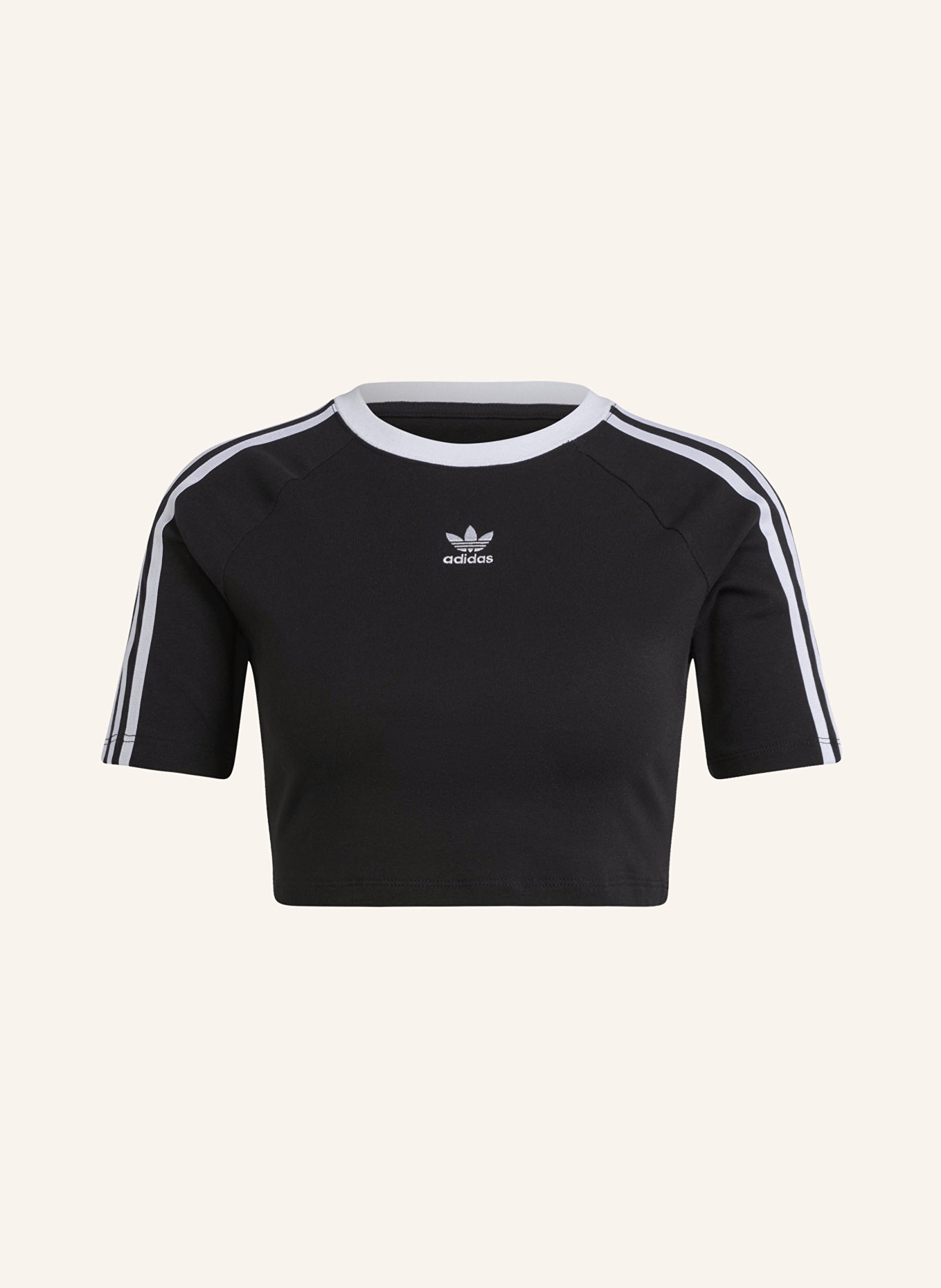 adidas Originals Cropped shirt, Color: BLACK/ WHITE (Image 1)