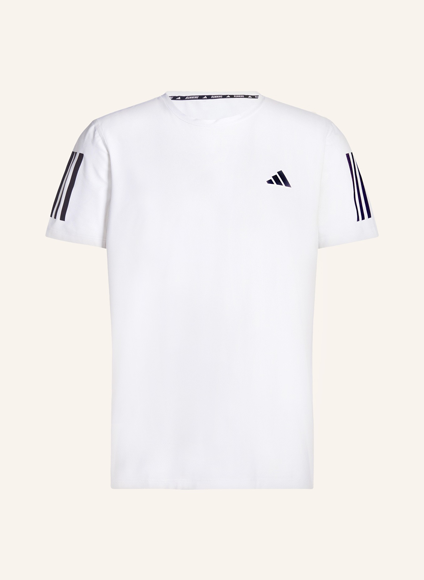 adidas Running shirt OWN THE RUN, Color: WHITE/ BLACK (Image 1)