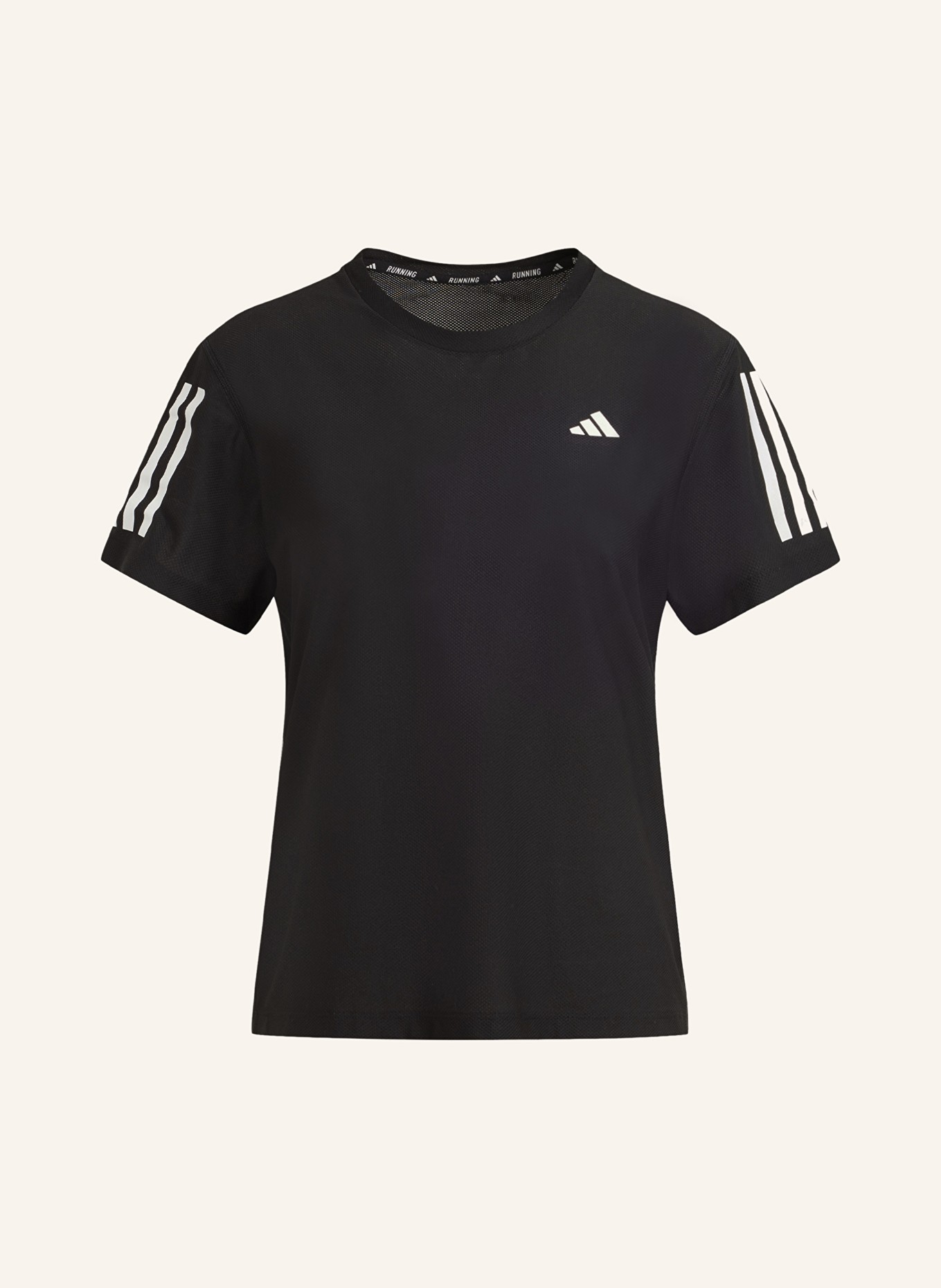 adidas Running shirt OWN THE RUN, Color: BLACK/ WHITE (Image 1)