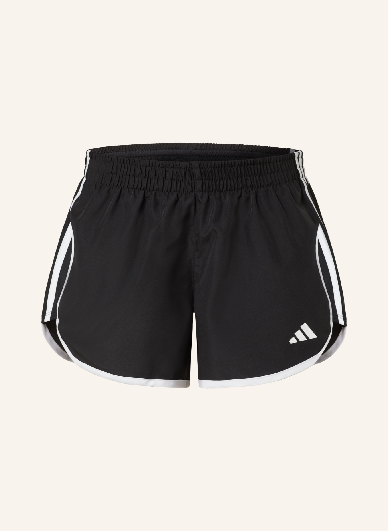 adidas 2-in-1 running shorts MARATHON 20, Color: BLACK/ WHITE (Image 1)