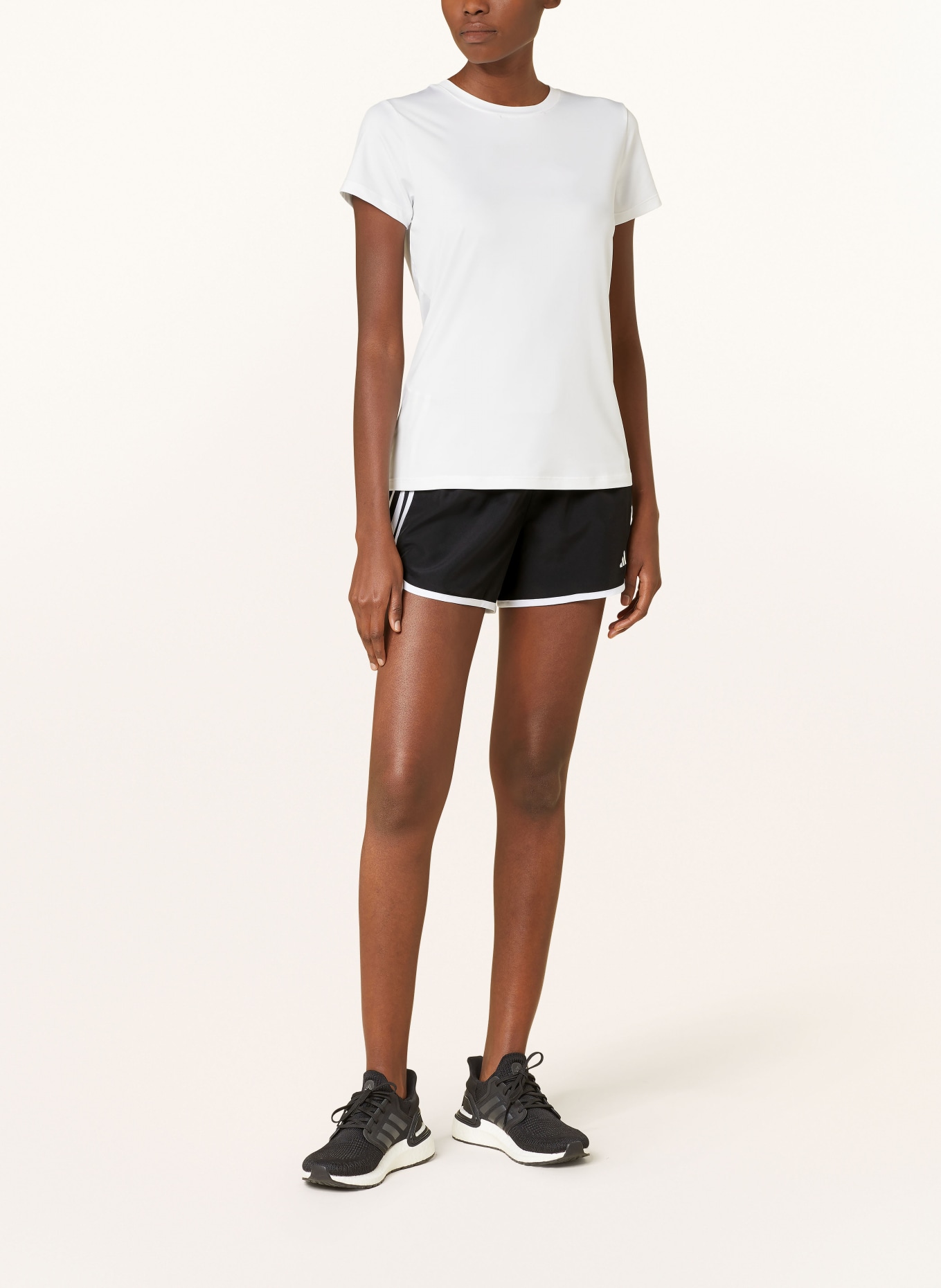 adidas 2-in-1 running shorts MARATHON 20, Color: BLACK/ WHITE (Image 2)