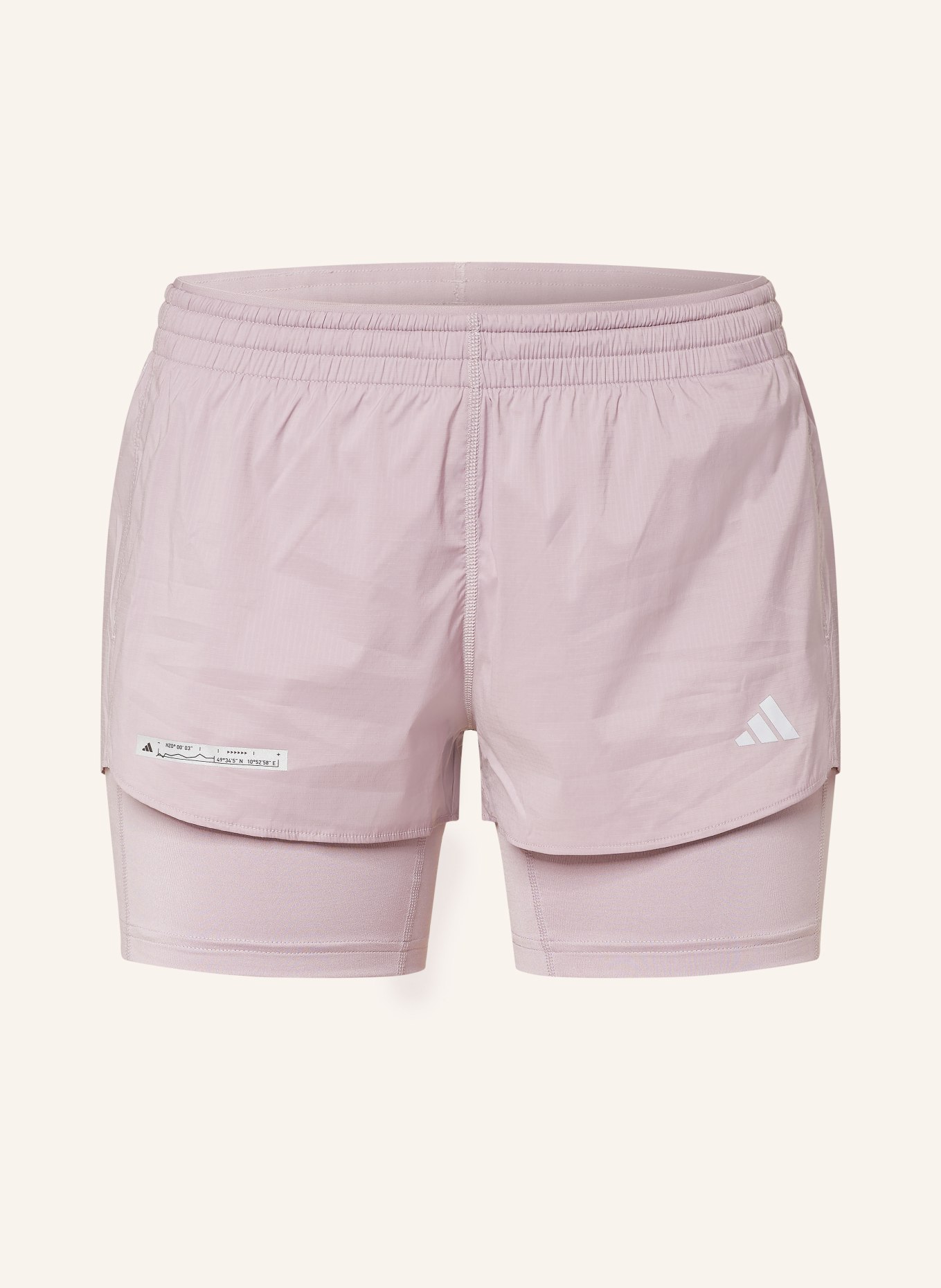 adidas 2-in-1 running shorts ULTIMATE, Color: LIGHT PURPLE (Image 1)