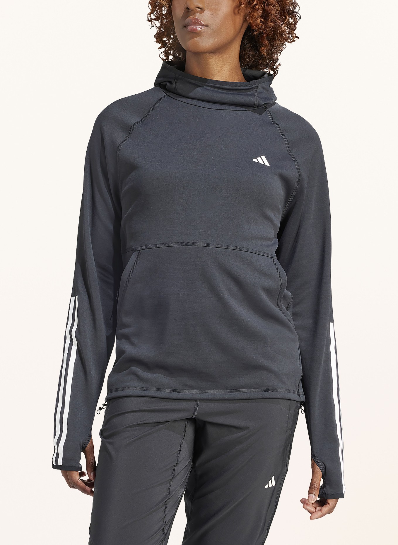 adidas Hoodie OWN THE RUN, Color: BLACK (Image 2)