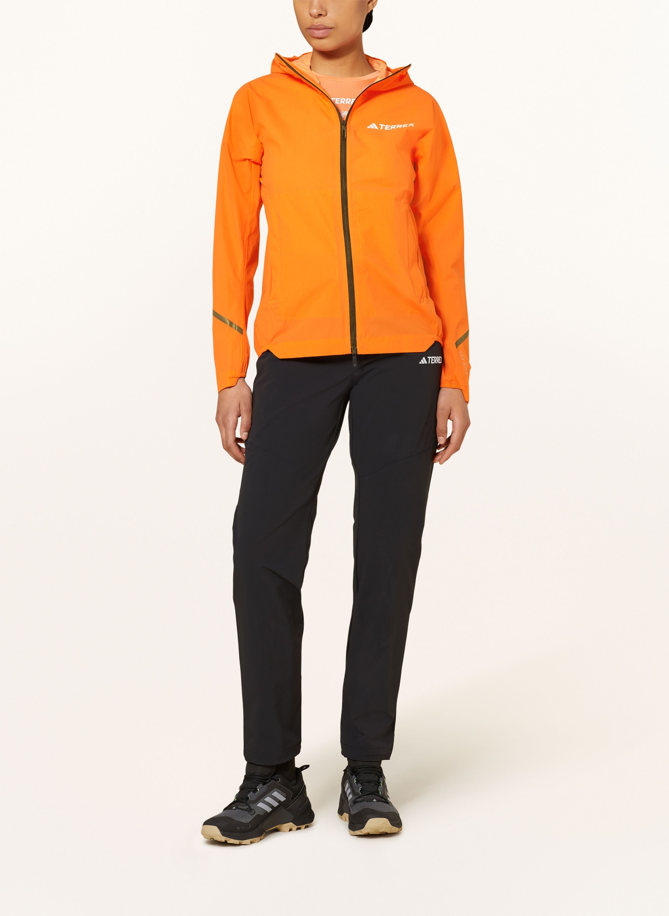 adidas Running jacket TERREX XPERIOR 2.5L LIGHT RAIN.RDY, Color: ORANGE (Image 2)