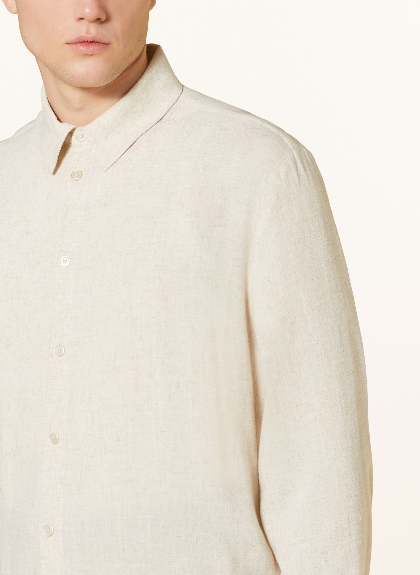 HOLZWEILER Shirt ELJA comfort fit with linen, Color: ECRU (Image 4)