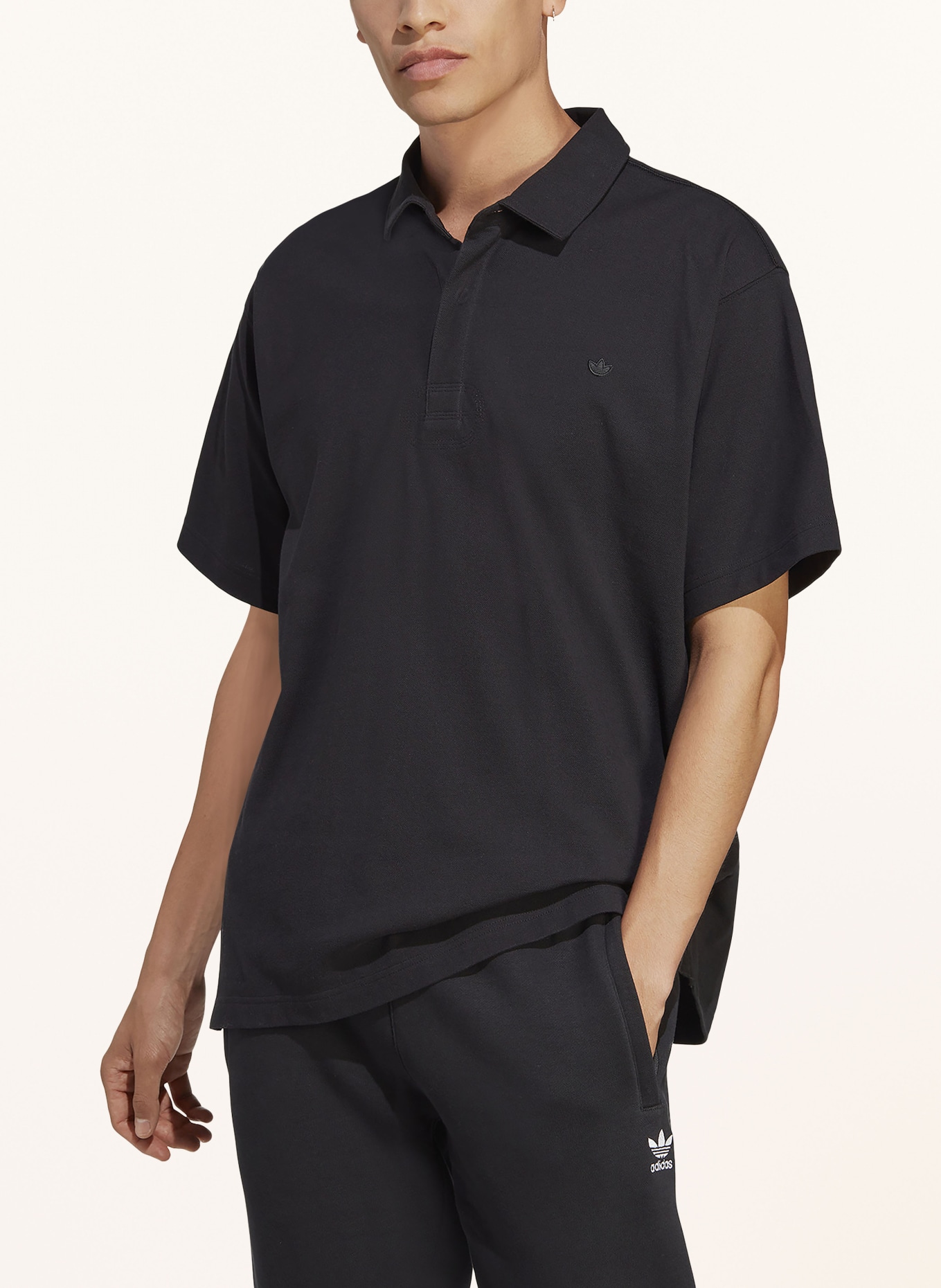 adidas Originals Piqué polo shirt, Color: BLACK (Image 2)