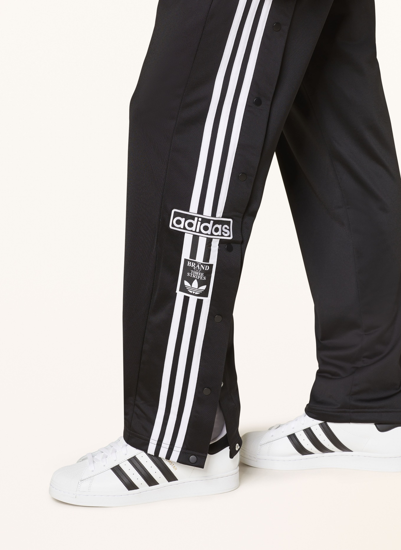 adidas Originals Track pants ADIBREAK in black/ white