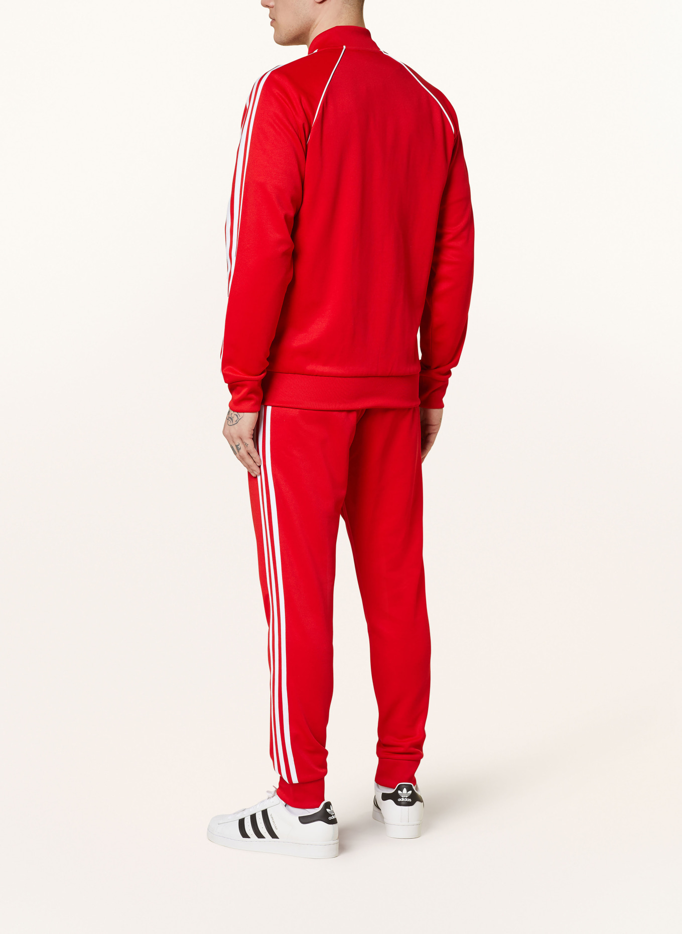 adidas Originals Trainingsjacke, Farbe: ROT/ WEISS (Bild 3)