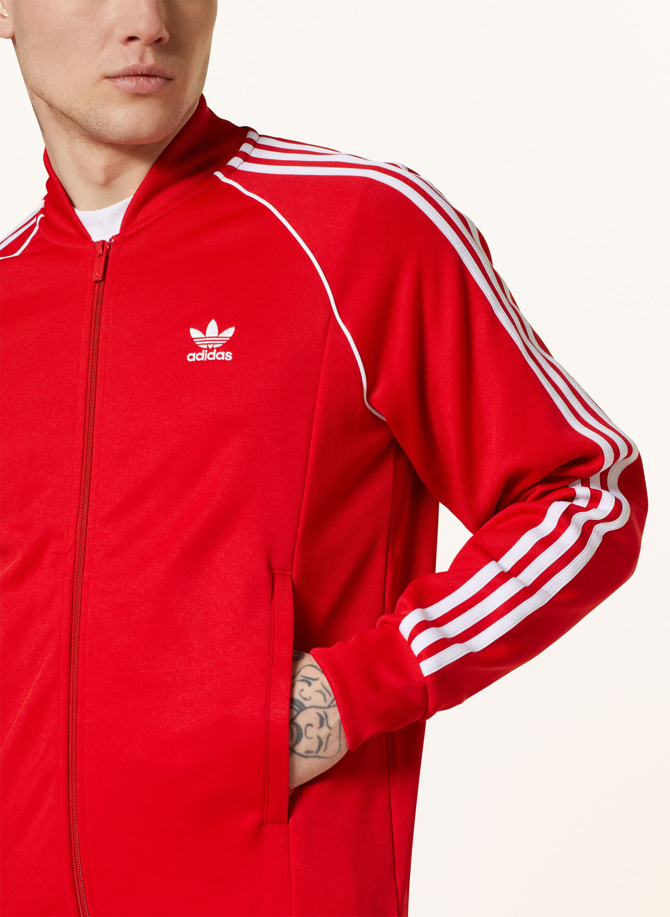 adidas Originals Training jacket, Color: RED/ WHITE (Image 4)