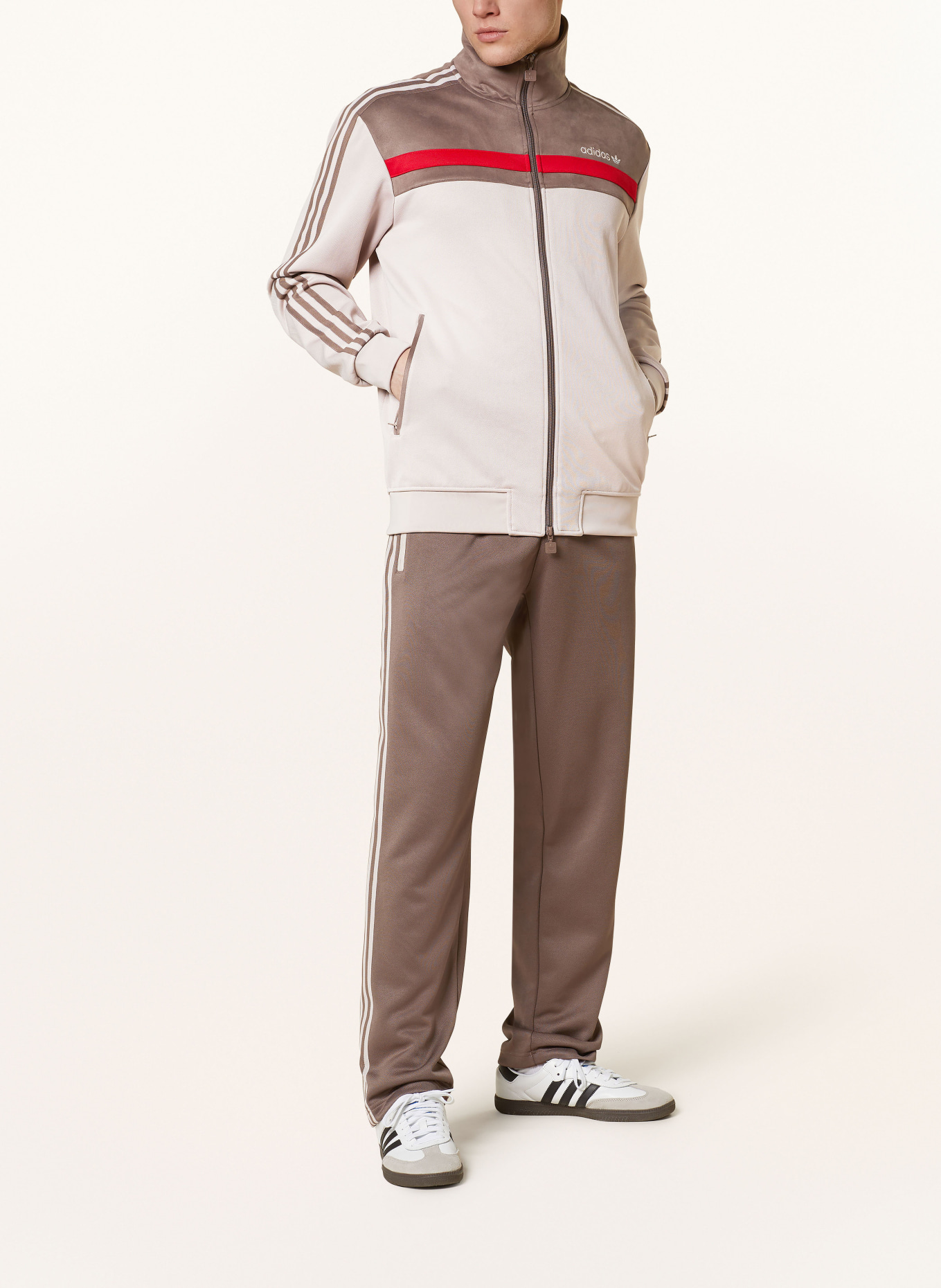 adidas Originals Sweat jacket PREMIUM ORIGINALS, Color: LIGHT BROWN/ BROWN (Image 2)