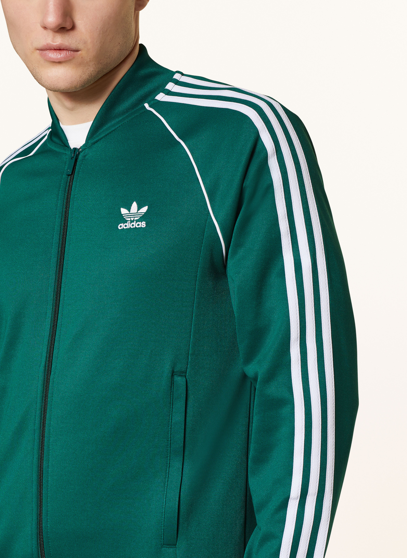 adidas Originals Training jacket ADICOLOR CLASSICS, Color: DARK GREEN (Image 4)
