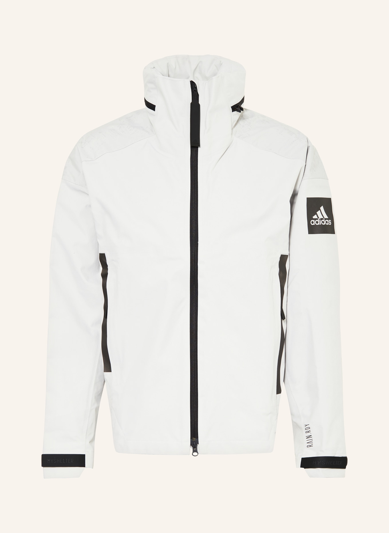 adidas Outdoor jacket MYSHELTER RAIN.RDY, Color: LIGHT GRAY (Image 1)