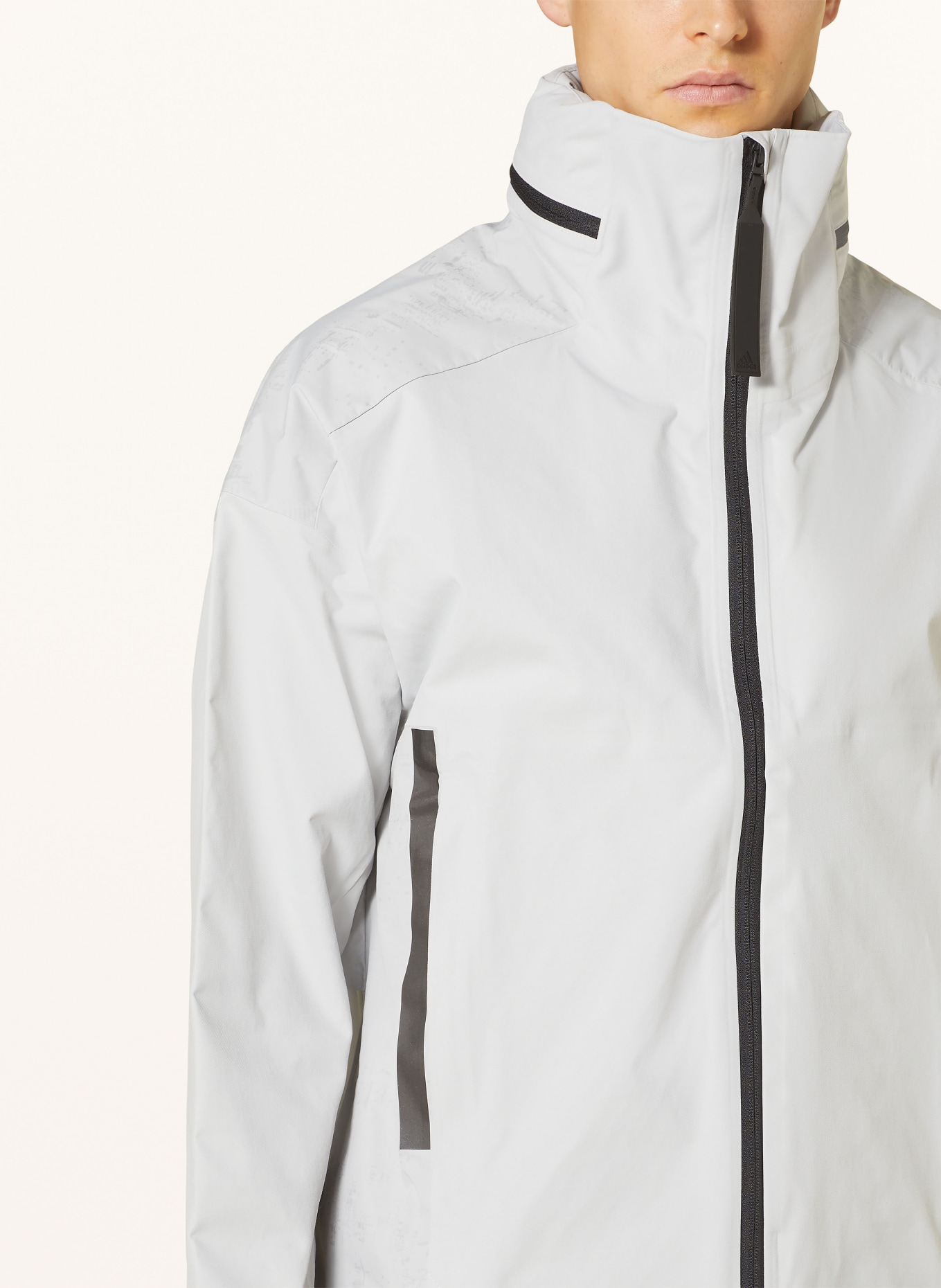 adidas Outdoor jacket MYSHELTER RAIN.RDY, Color: LIGHT GRAY (Image 5)