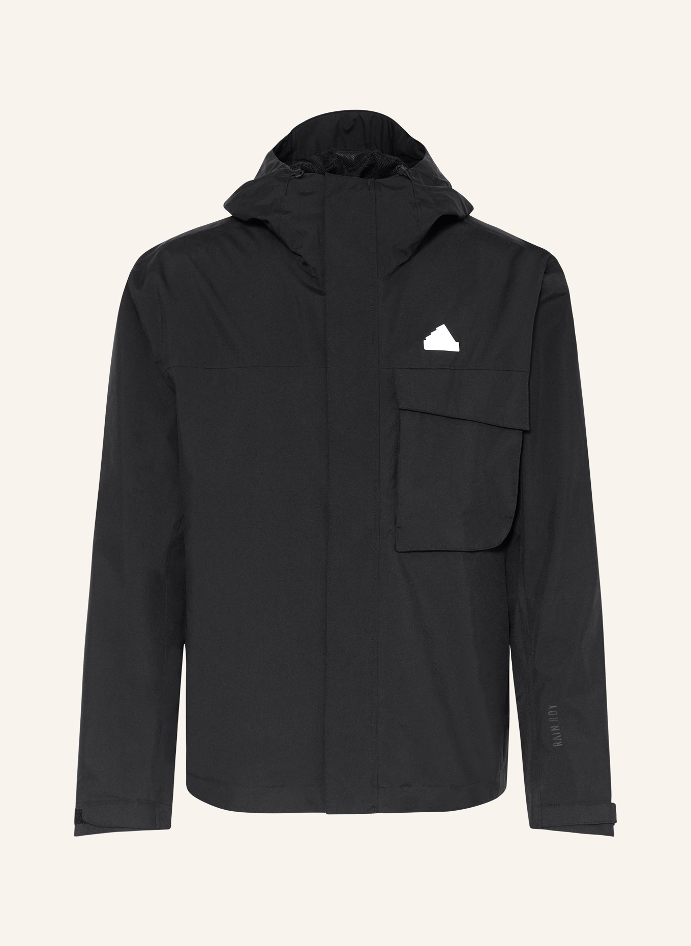 adidas Outdoor jacket CITY ESCAPE RAIN, Color: BLACK (Image 1)