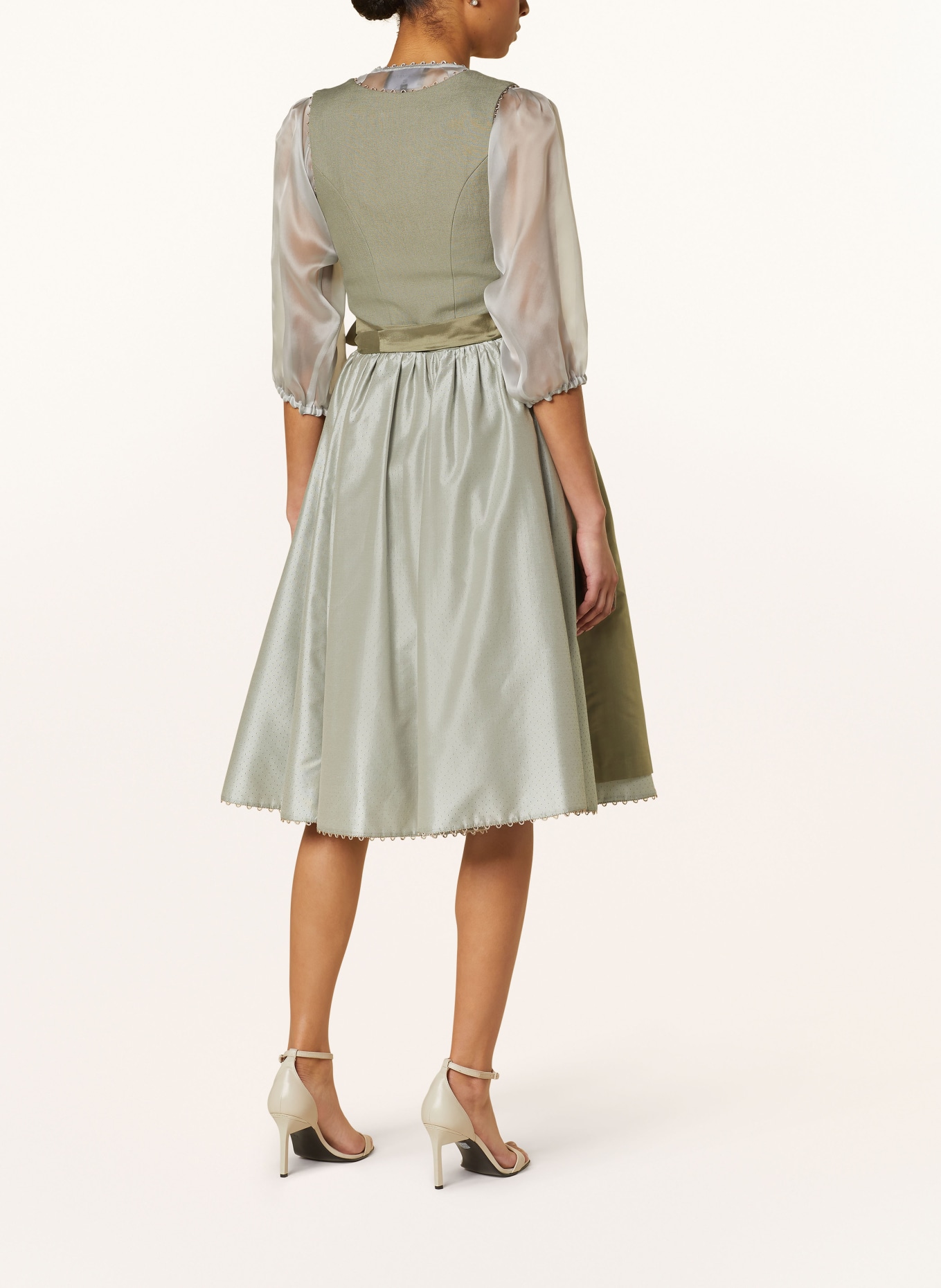 KINGA MATHE Dirndl MÜNCHEN mit Leinen: GRÜN