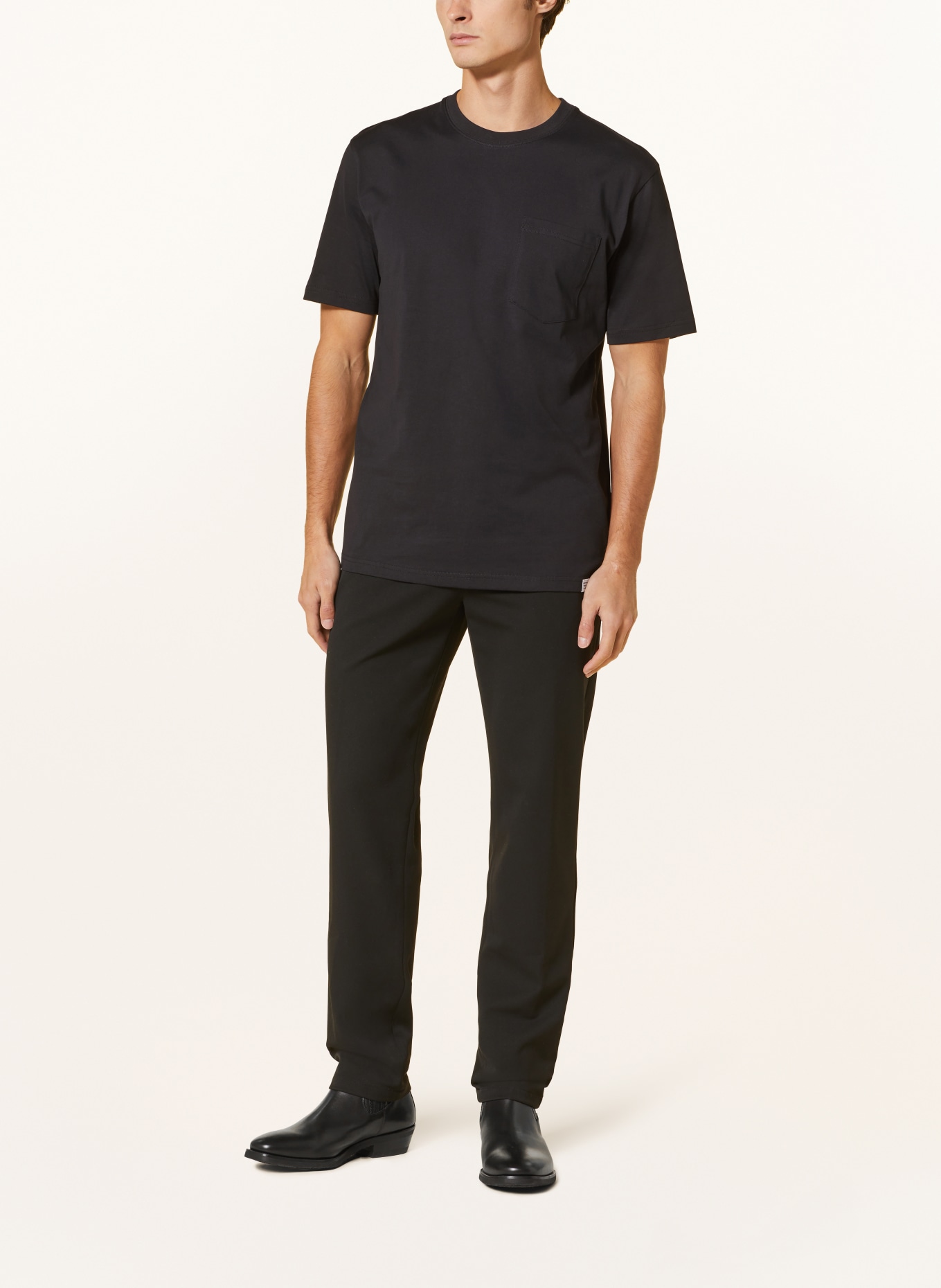 NORSE PROJECTS T-shirt JOHANNES, Color: BLACK (Image 2)