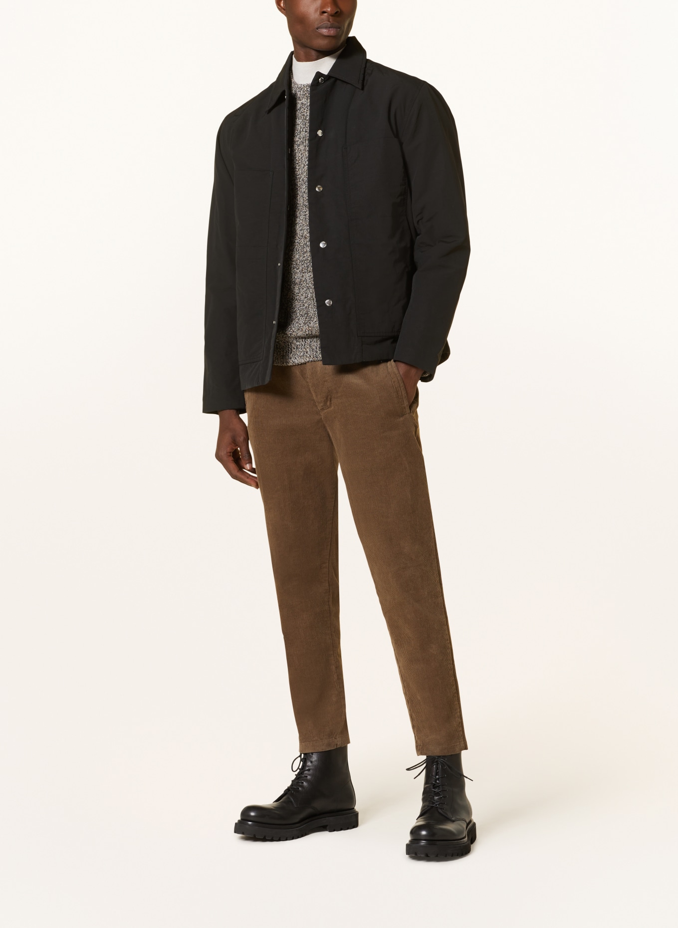 NORSE PROJECTS Overshirt PELLE, Color: BLACK (Image 2)