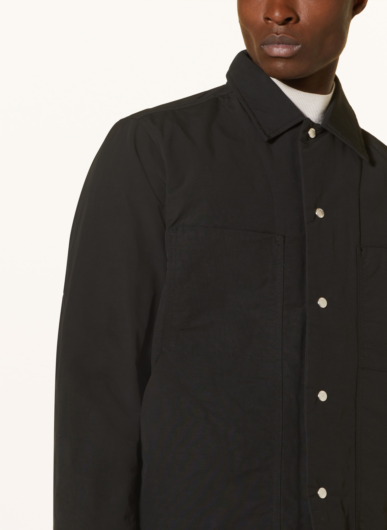 NORSE PROJECTS Overshirt PELLE, Color: BLACK (Image 4)