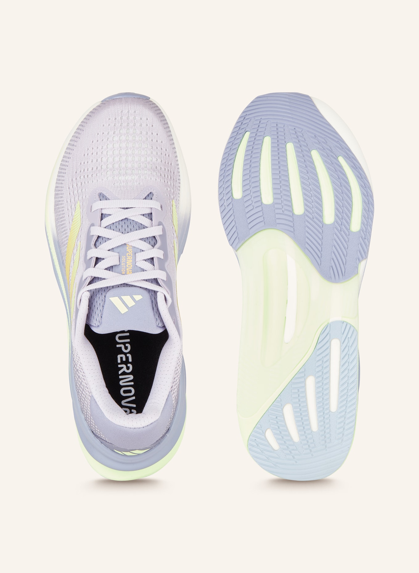 adidas Running shoes SUPERNOVA SOLUTION, Color: LIGHT PURPLE/ LIGHT GREEN/ CAMEL (Image 5)