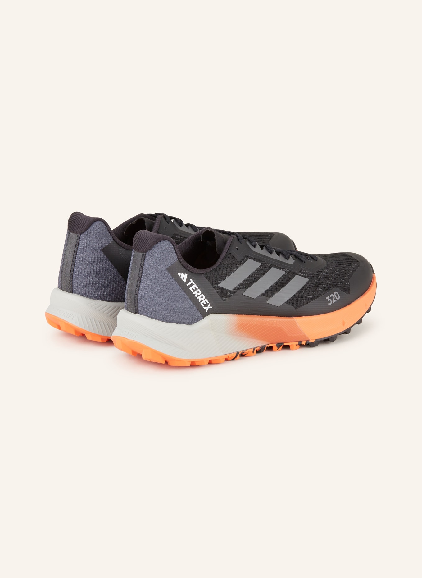 adidas TERREX Trailrunning-Schuhe TERREX AGRAVIC FLOW 2, Farbe: SCHWARZ/ GRAU/ ORANGE (Bild 2)