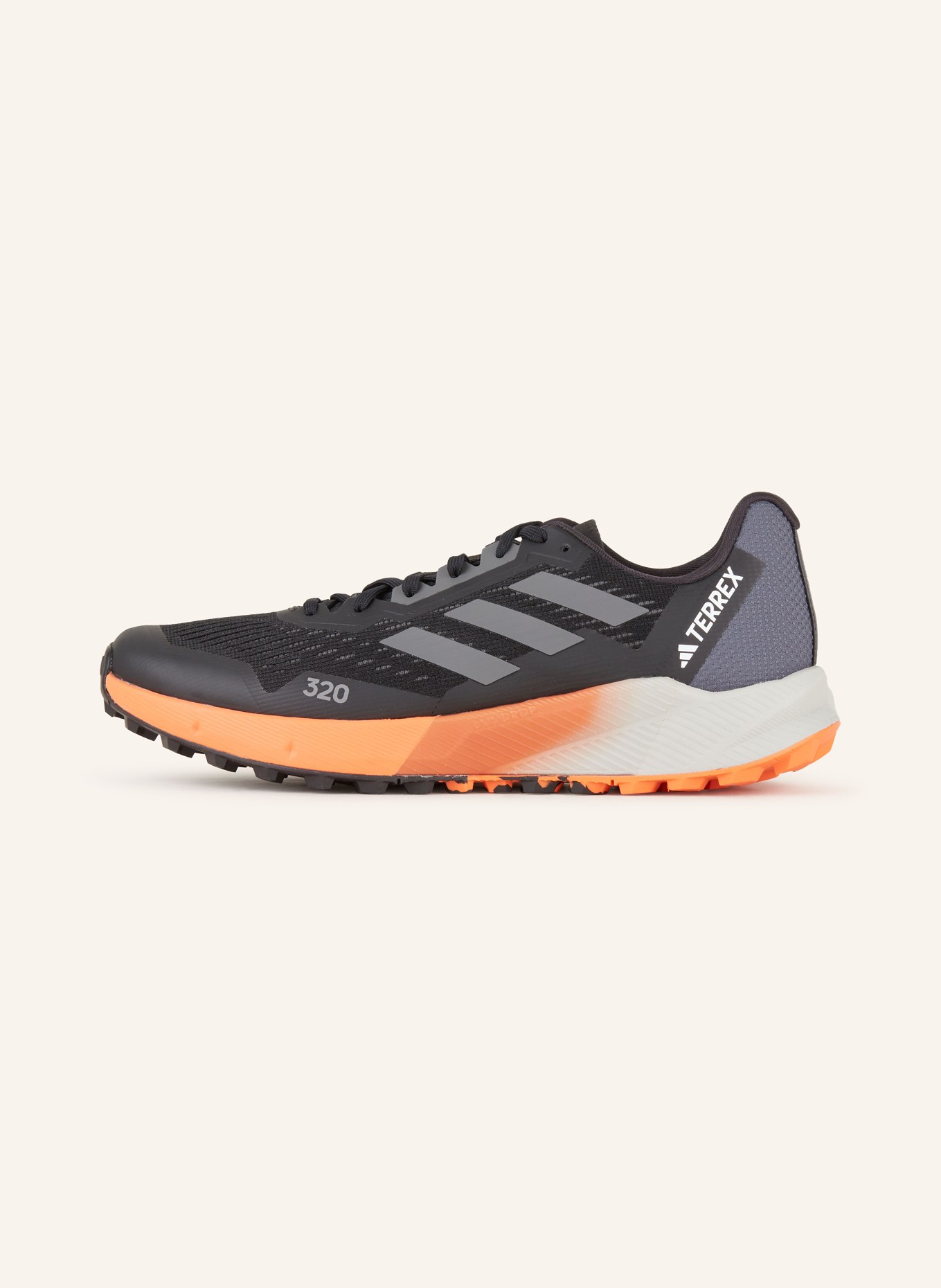 adidas TERREX Trailrunning-Schuhe TERREX AGRAVIC FLOW 2, Farbe: SCHWARZ/ GRAU/ ORANGE (Bild 4)