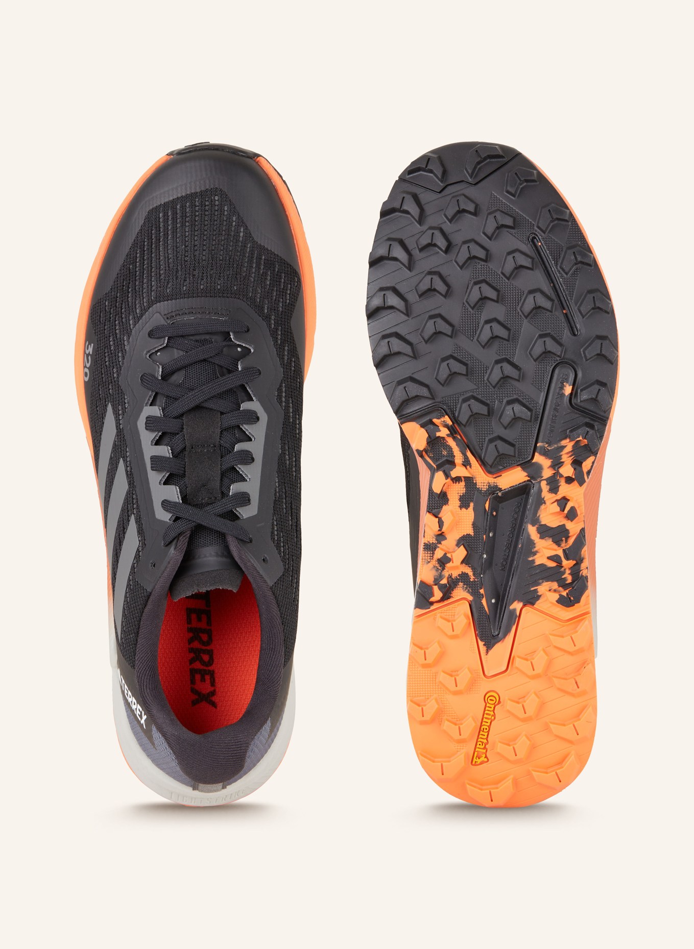 adidas TERREX Trailrunning-Schuhe TERREX AGRAVIC FLOW 2, Farbe: SCHWARZ/ GRAU/ ORANGE (Bild 5)