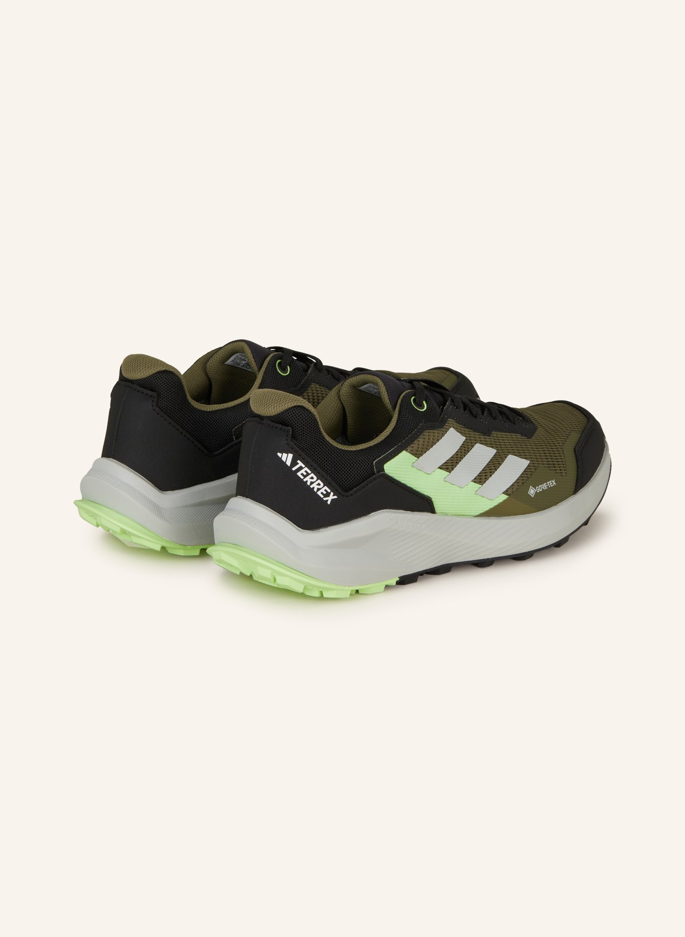 adidas TERREX Trailrunning-Schuhe TERREX TRAIL RIDER GTX, Farbe: OLIV/ SCHWARZ (Bild 2)
