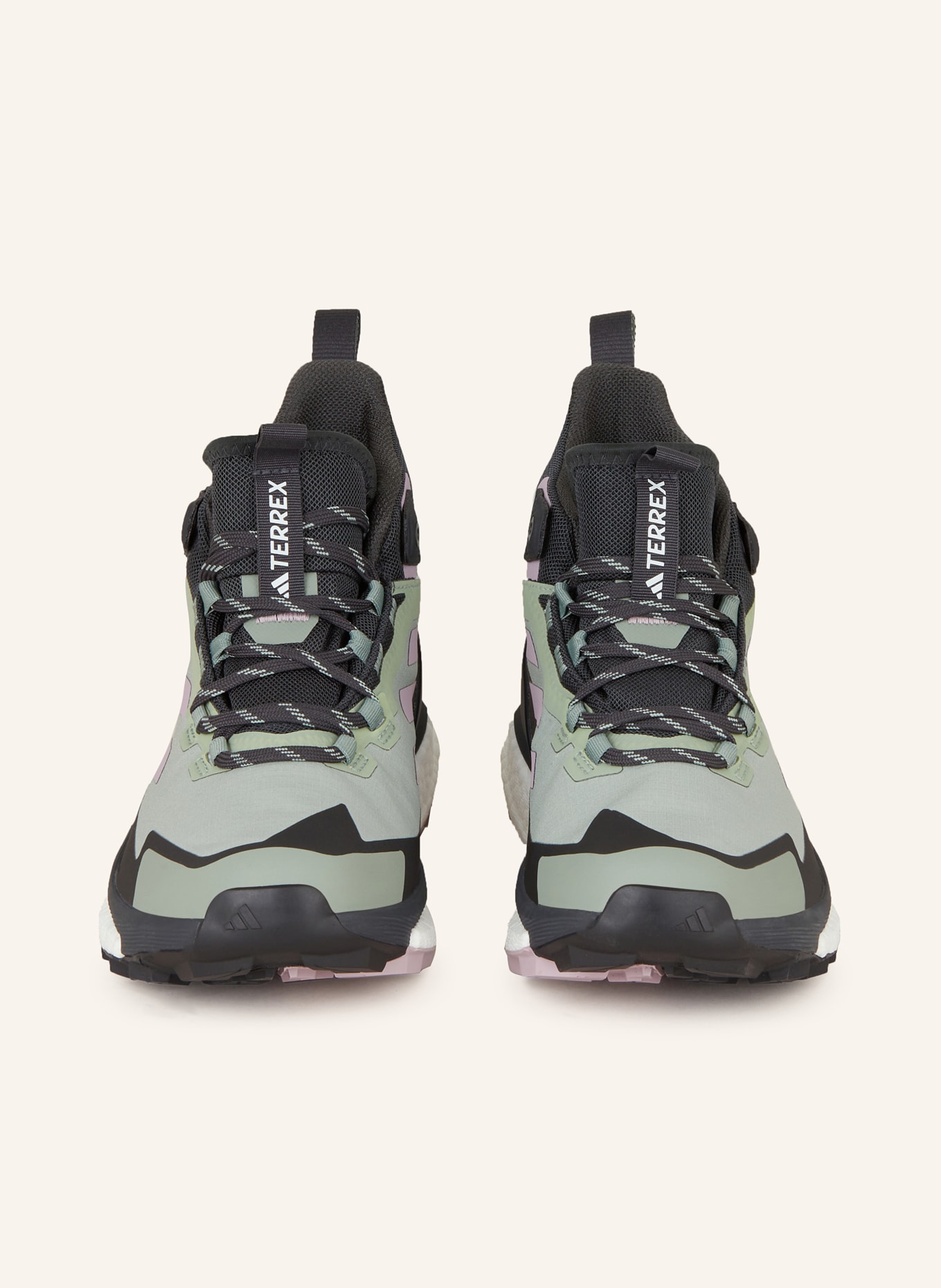 adidas TERREX Trekking shoes TERREX FREE HIKER 2.0 GORE-TEX, Color: LIGHT GREEN/ BLACK/ ROSE (Image 3)