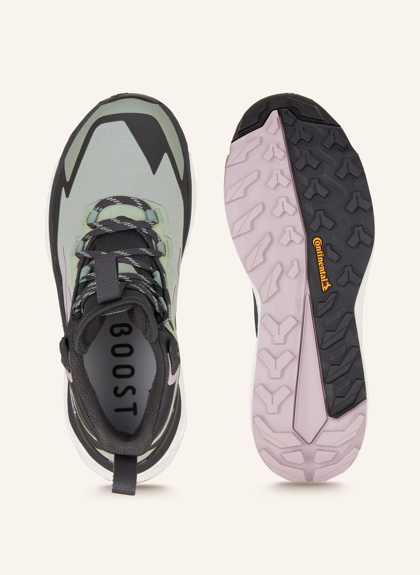 adidas TERREX Trekking shoes TERREX FREE HIKER 2.0 GORE-TEX, Color: LIGHT GREEN/ BLACK/ ROSE (Image 5)
