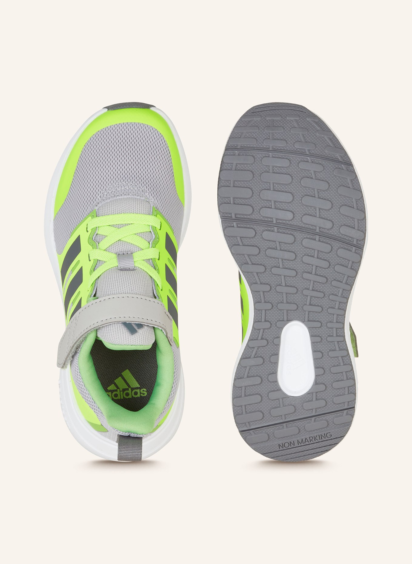 adidas Buty do biegania FORTARUN 2.0, Kolor: JASKRAWY ZIELONY/ SZARY (Obrazek 5)