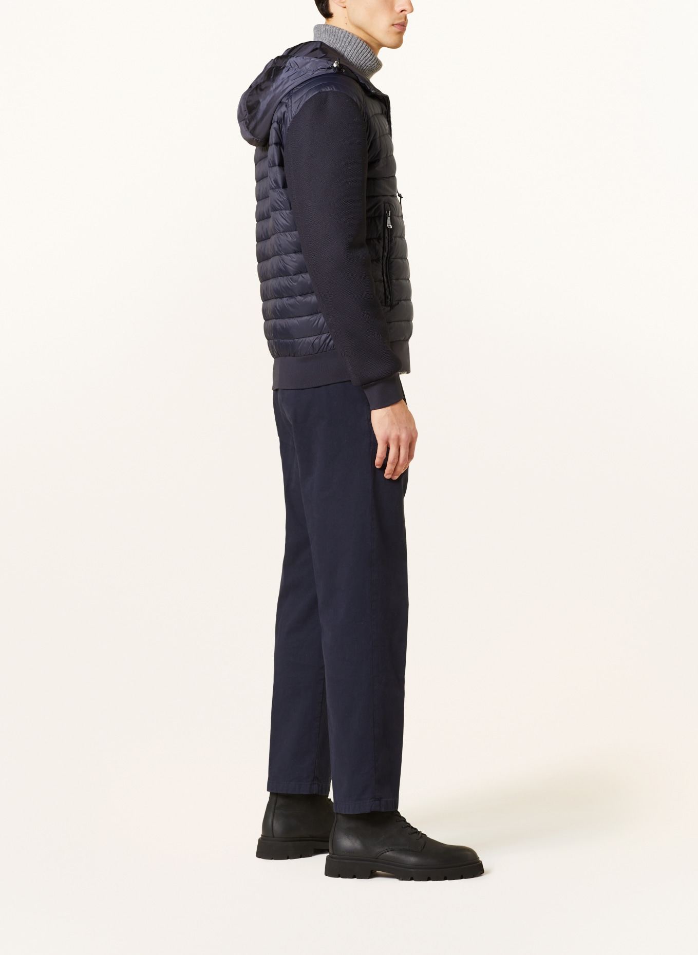 JOOP! JEANS Quilted jacket LOWIS in a material mix, Color: DARK BLUE (Image 4)