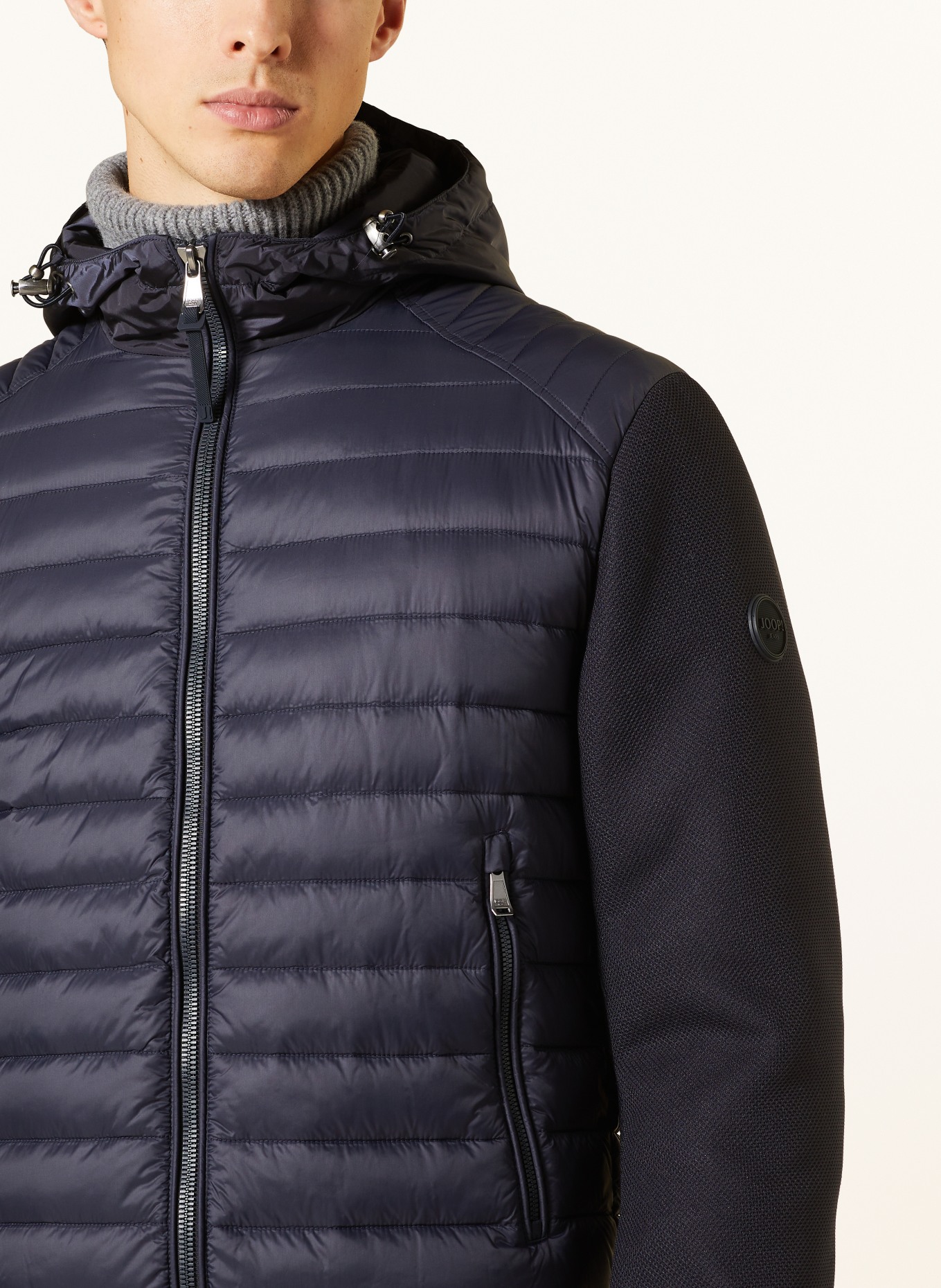 JOOP! JEANS Quilted jacket LOWIS in a material mix, Color: DARK BLUE (Image 5)