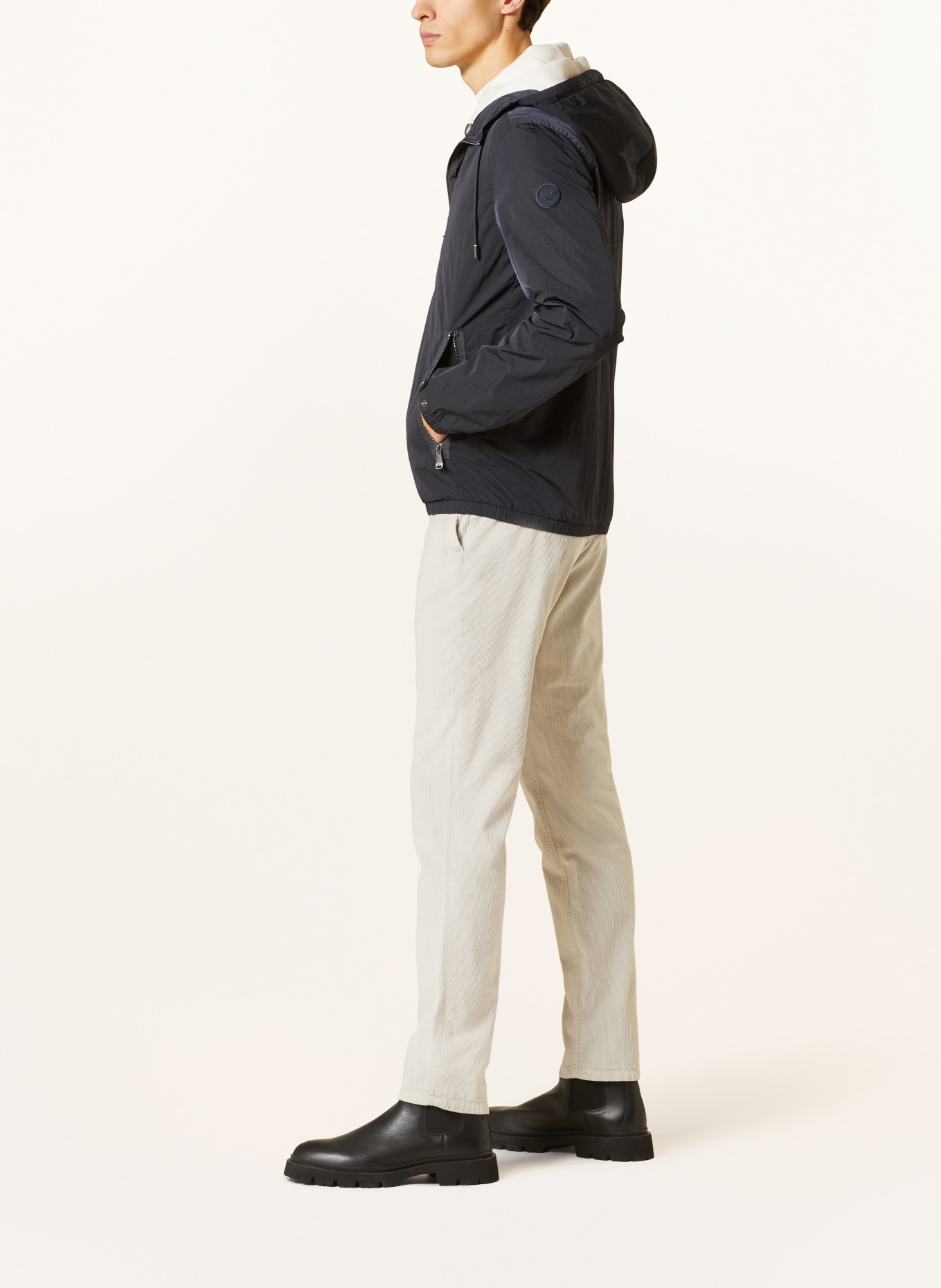 JOOP! JEANS Jacket MATTIS with removable trim, Color: DARK BLUE/ WHITE (Image 4)