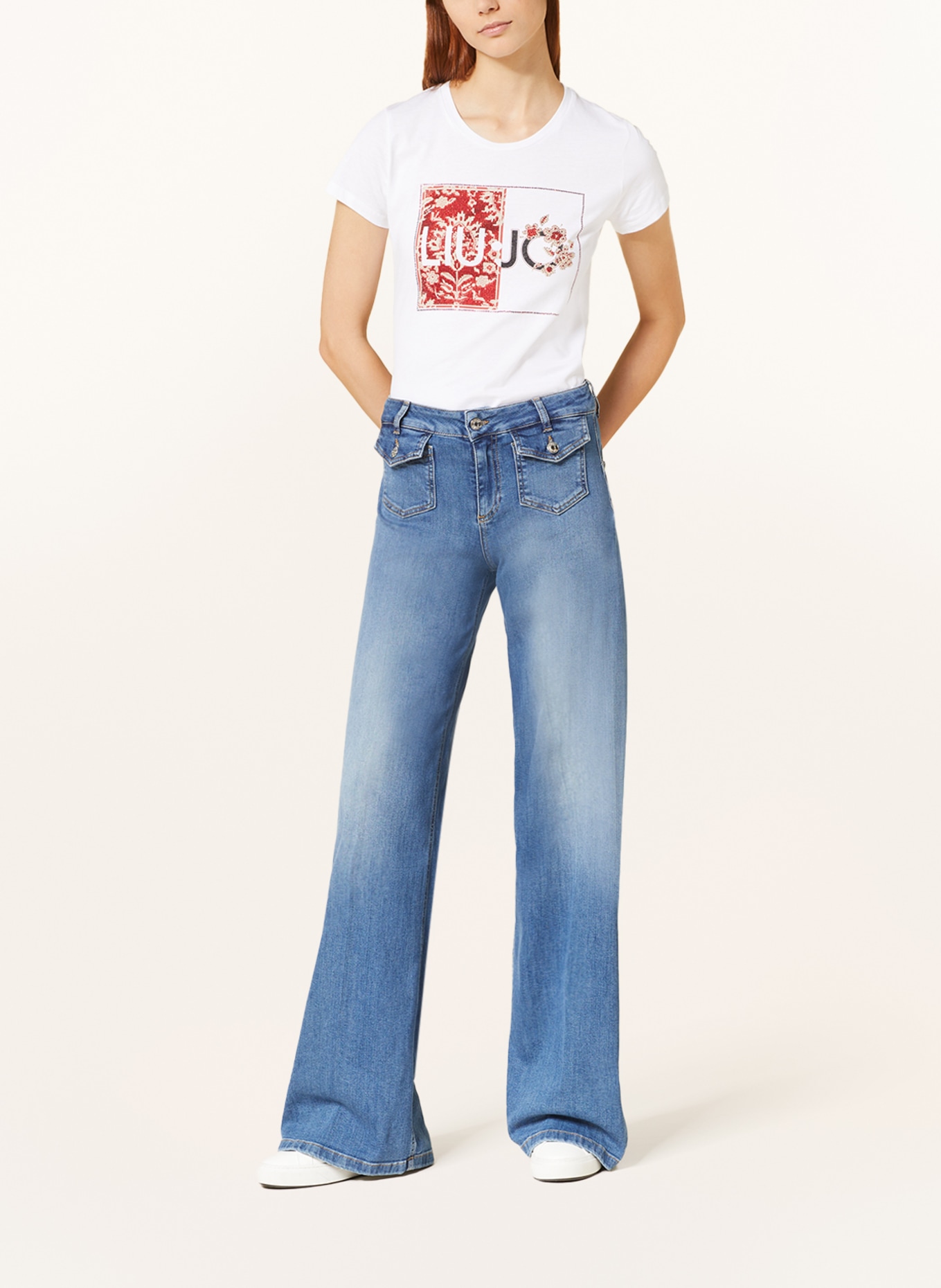 LIU JO Straight Jeans, Farbe: 77870 Denim Blue capt wash (Bild 2)