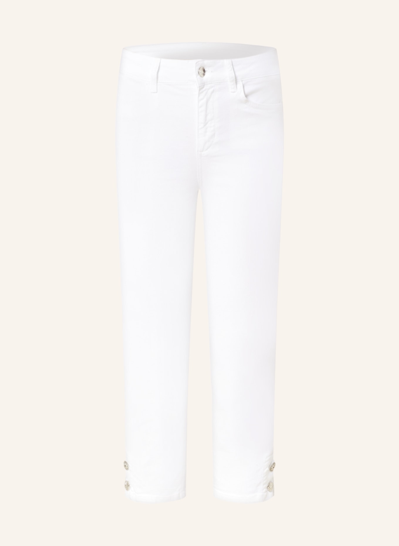 LIU JO 3/4-Jeans mit Schmucksteinen, Farbe: WEISS(Bild null)
