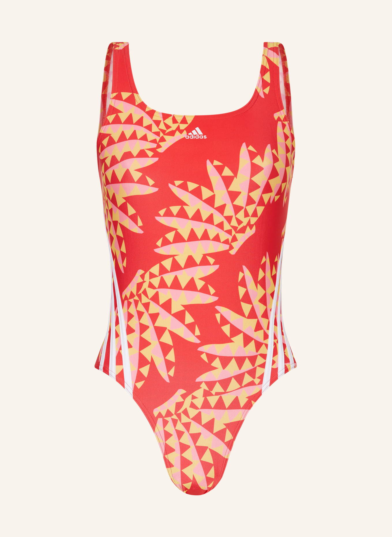 adidas Swimsuit FARM RIO 3-STREIFEN CLX, Color: RED/ YELLOW/ PINK (Image 1)