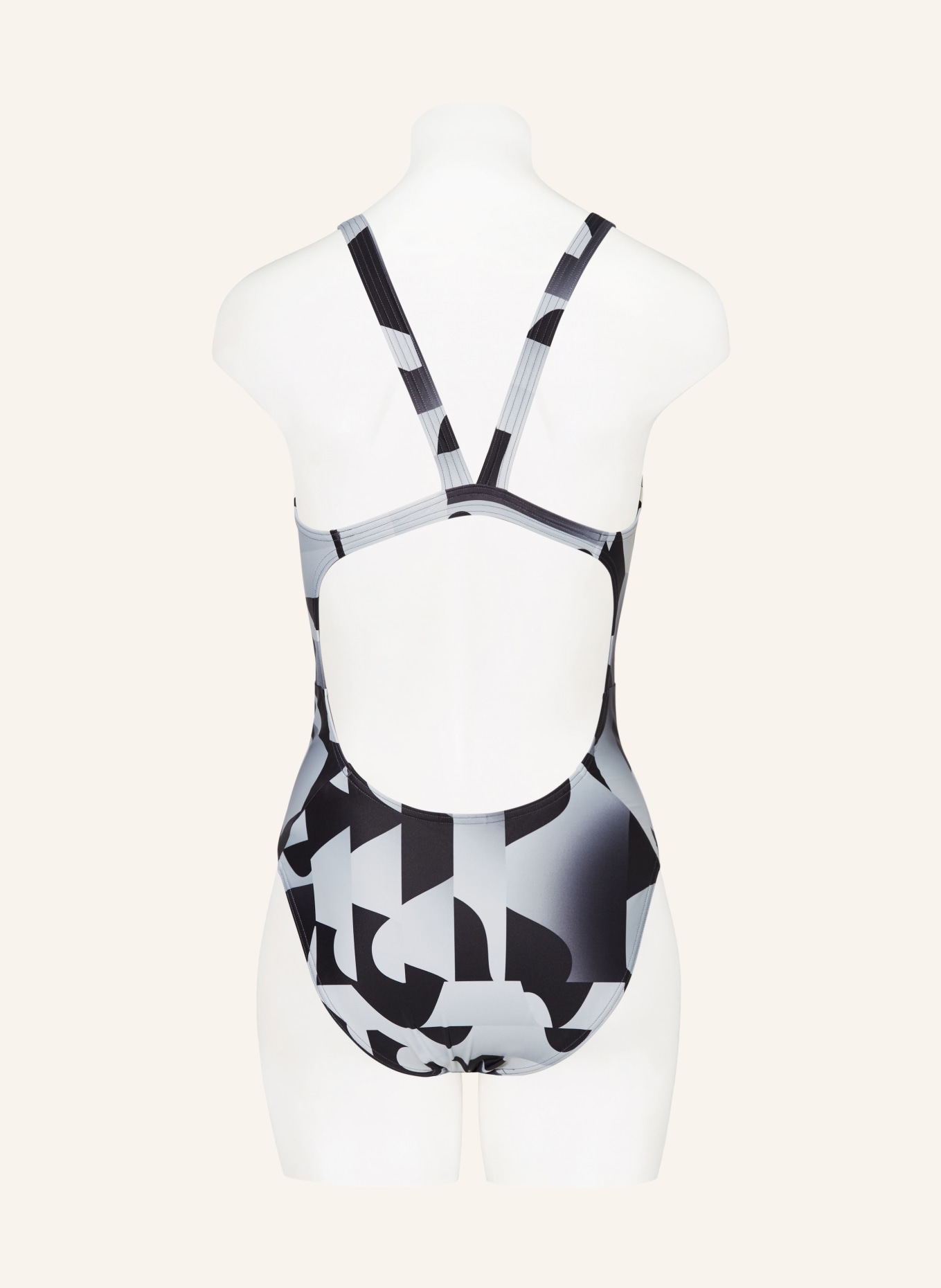adidas Swimsuit 3-STRIPES GRAPHIC, Color: BLACK/ LIGHT GRAY (Image 3)