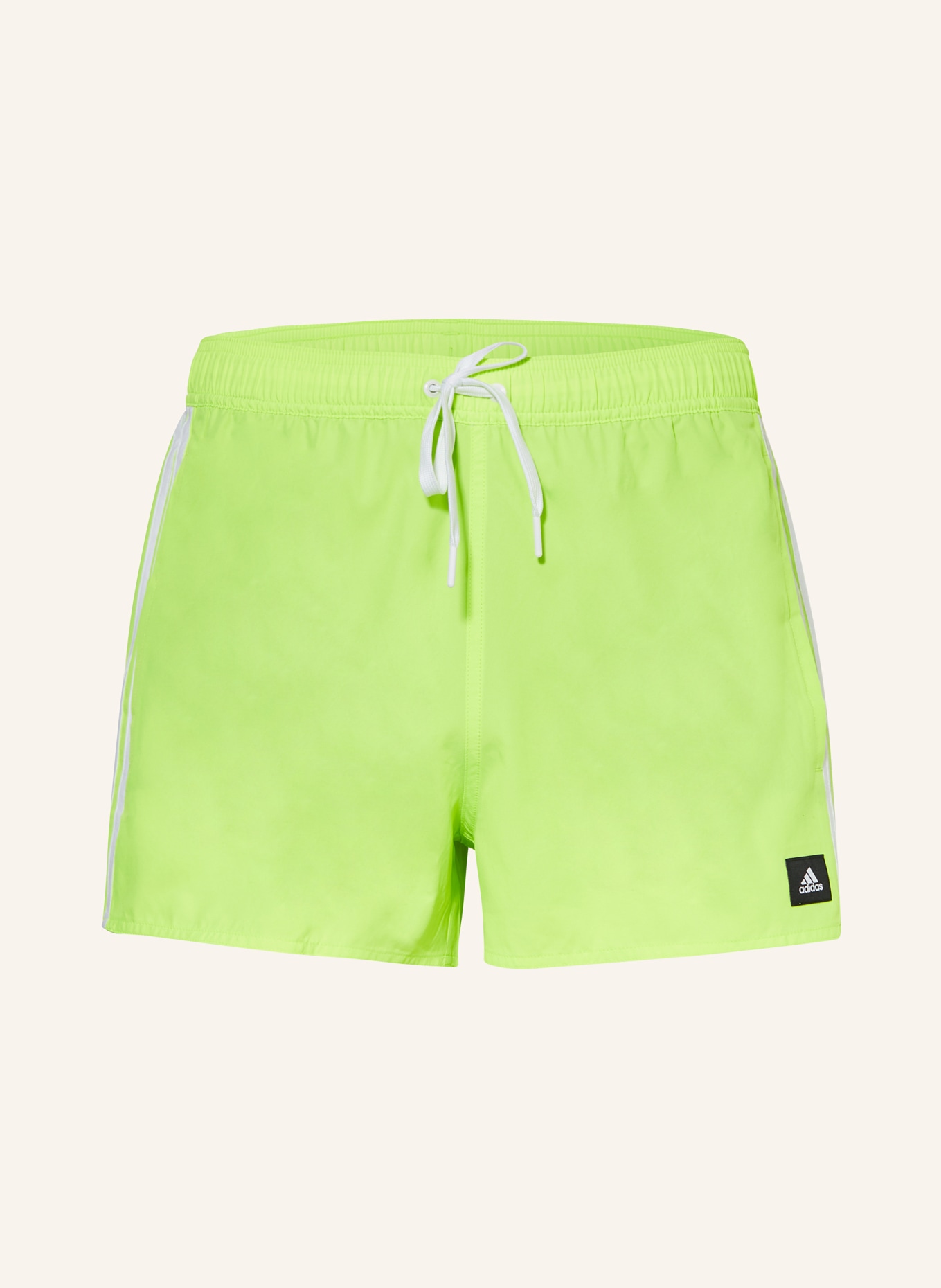 adidas Swim shorts 3-STRIPES CLX, Color: NEON GREEN/ WHITE (Image 1)