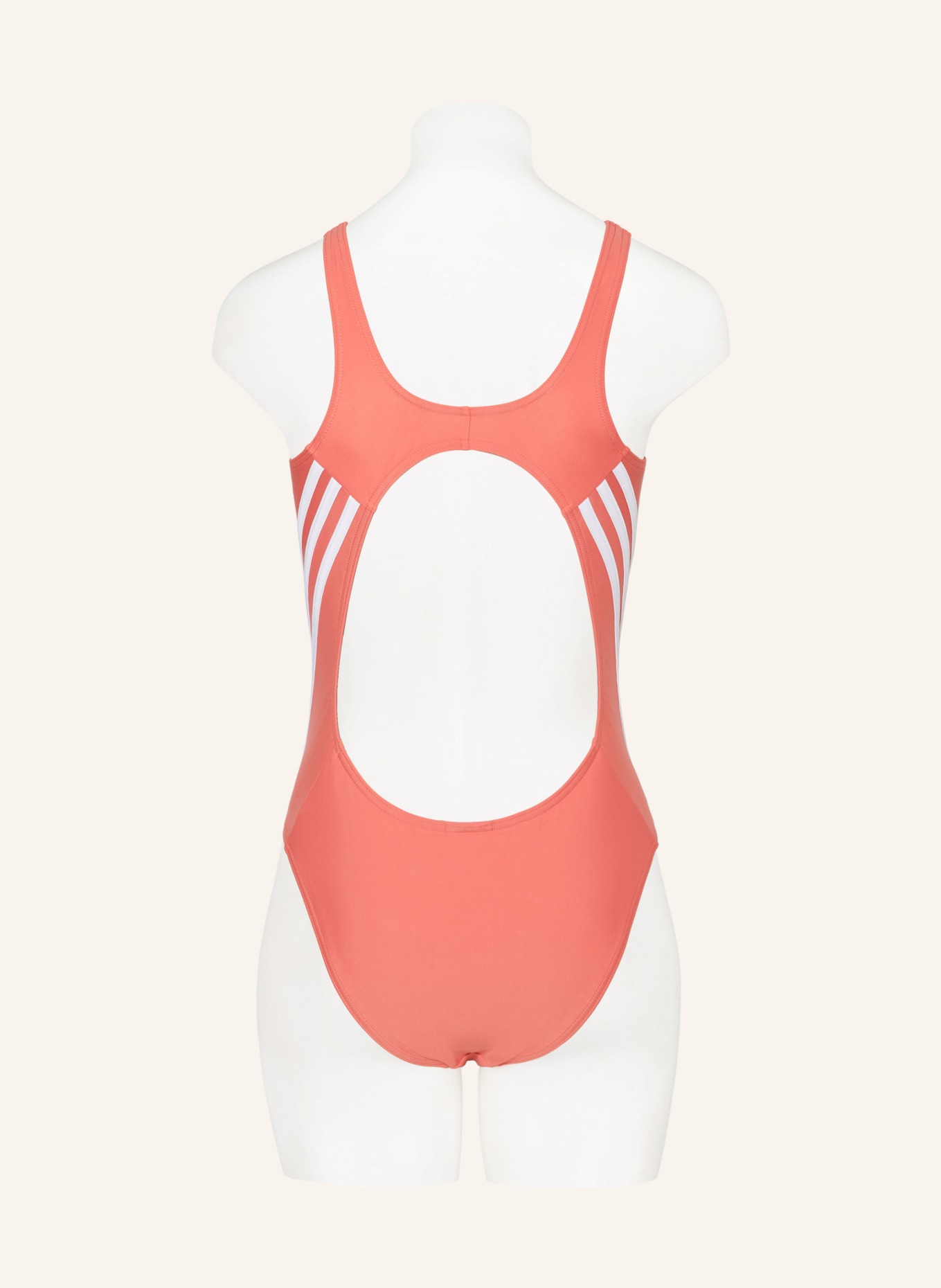 adidas Swimsuit 3-STRIPES, Color: LIGHT RED/ WHITE (Image 3)