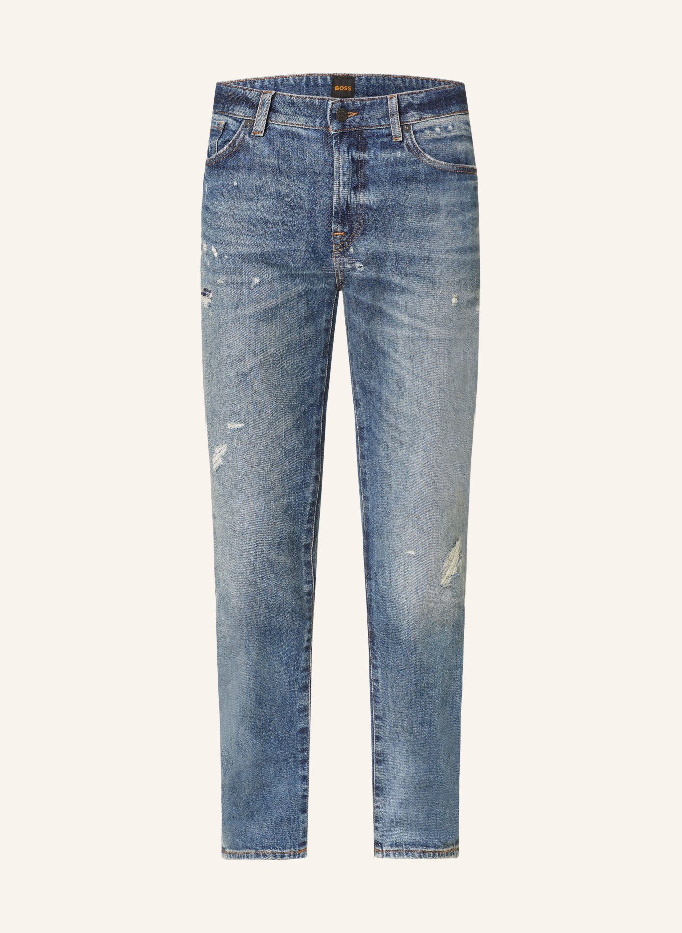 BOSS Destroyed Jeans RE.MAINE Regular Fit, Farbe: BLAU (Bild 1)