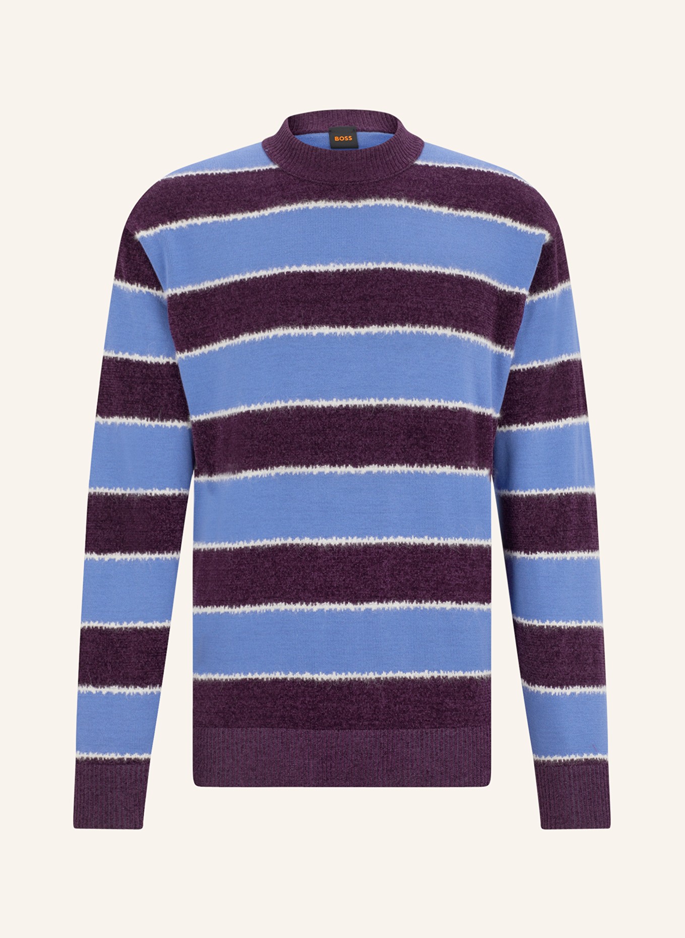 BOSS Sweater ALPERT, Color: FUCHSIA/ LIGHT BLUE (Image 1)