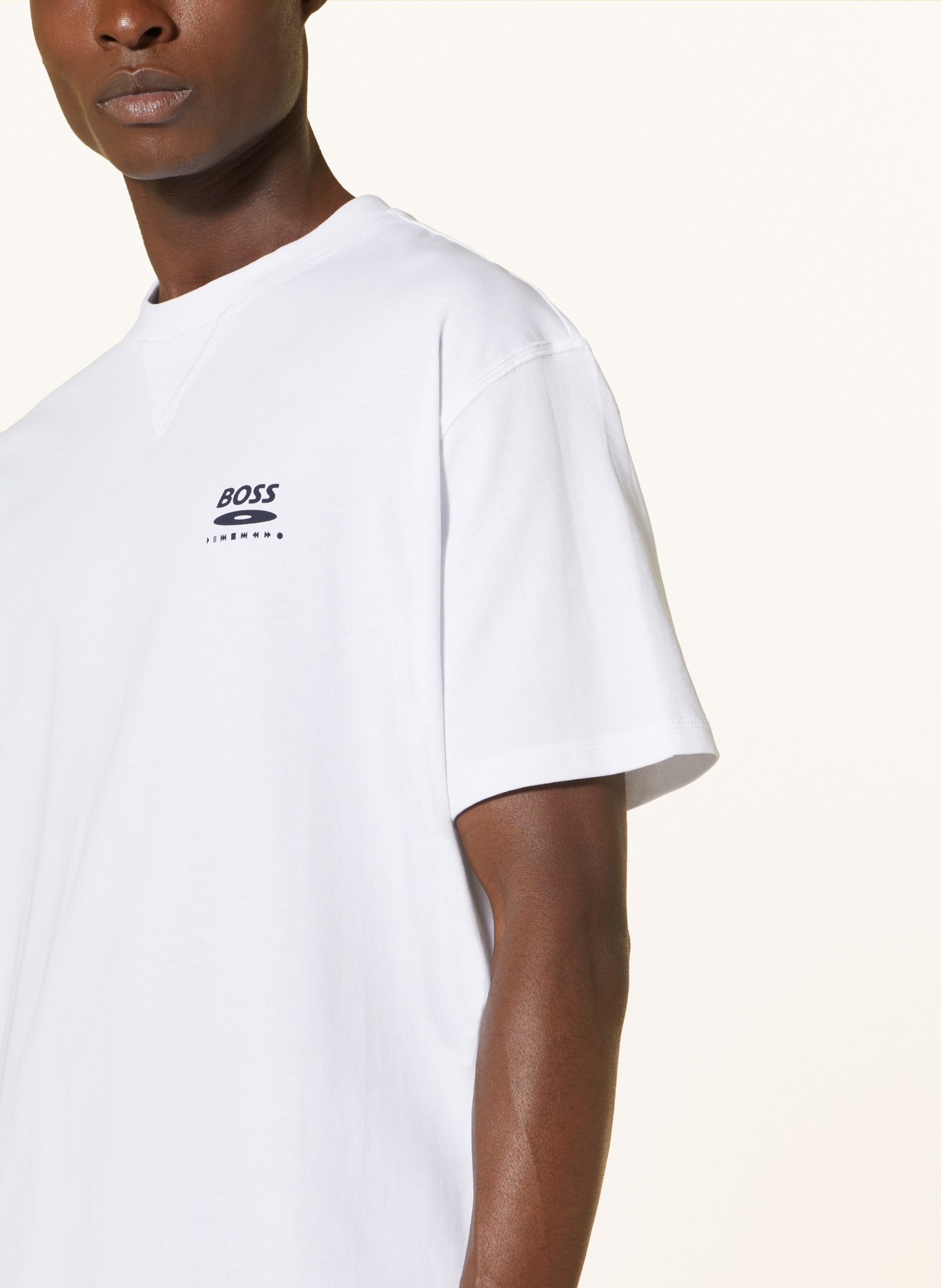BOSS T-shirt TEEMUSICY2K, Color: WHITE (Image 4)
