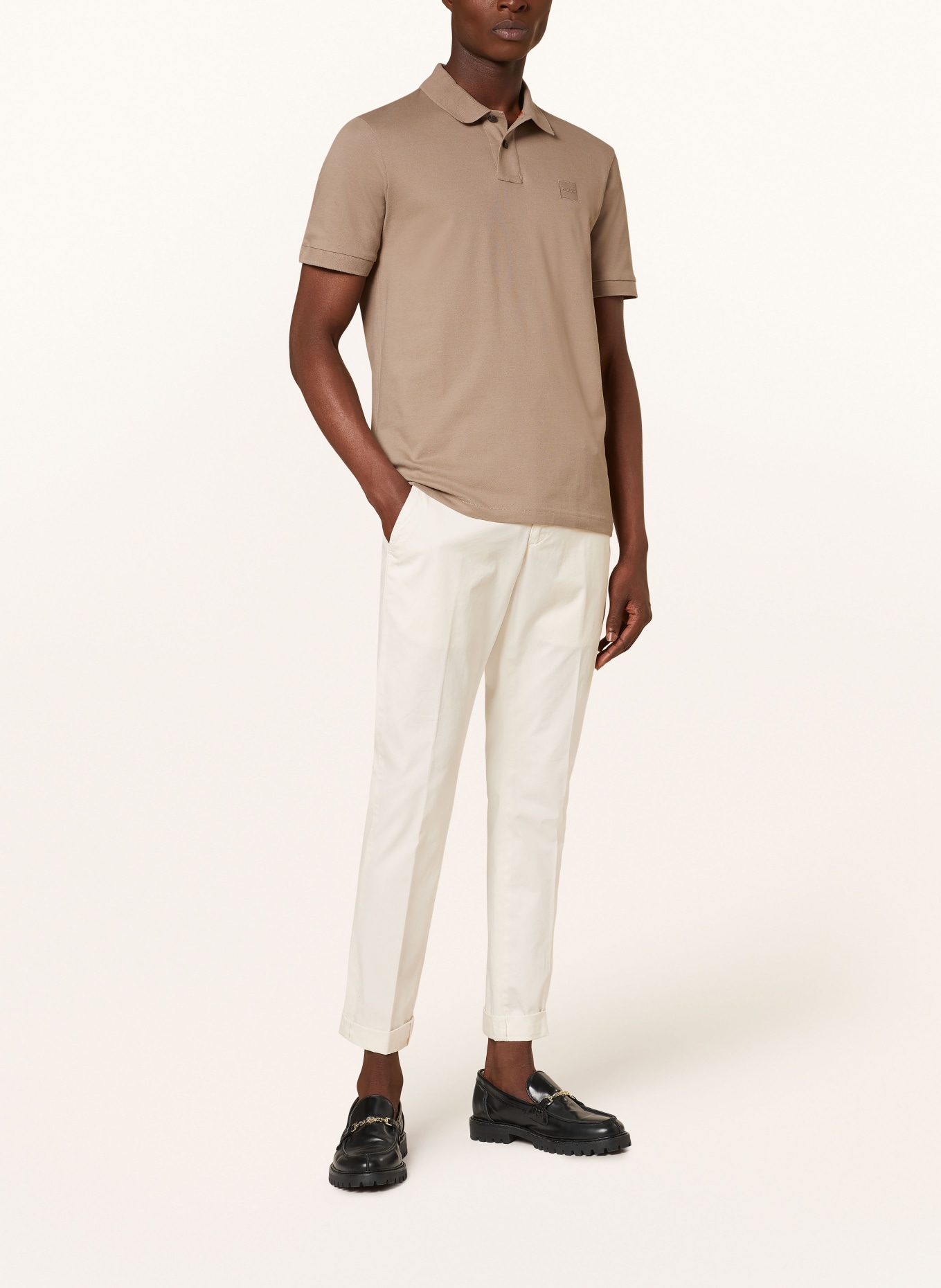 BOSS Piqué-Poloshirt PASSENGER Slim Fit, Farbe: HELLBRAUN (Bild 2)