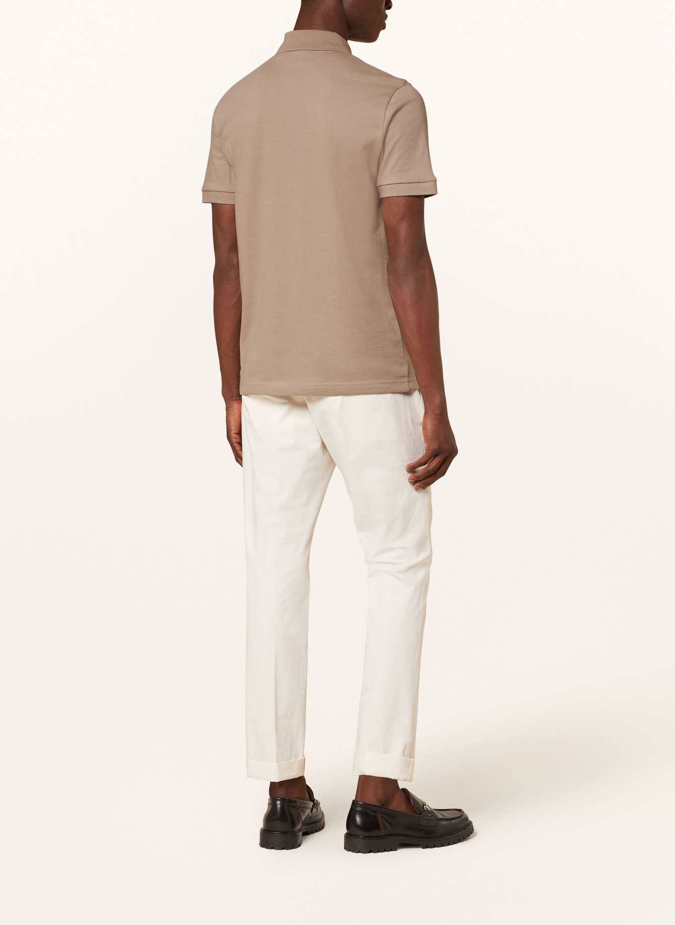 BOSS Piqué-Poloshirt PASSENGER Slim Fit, Farbe: HELLBRAUN (Bild 3)