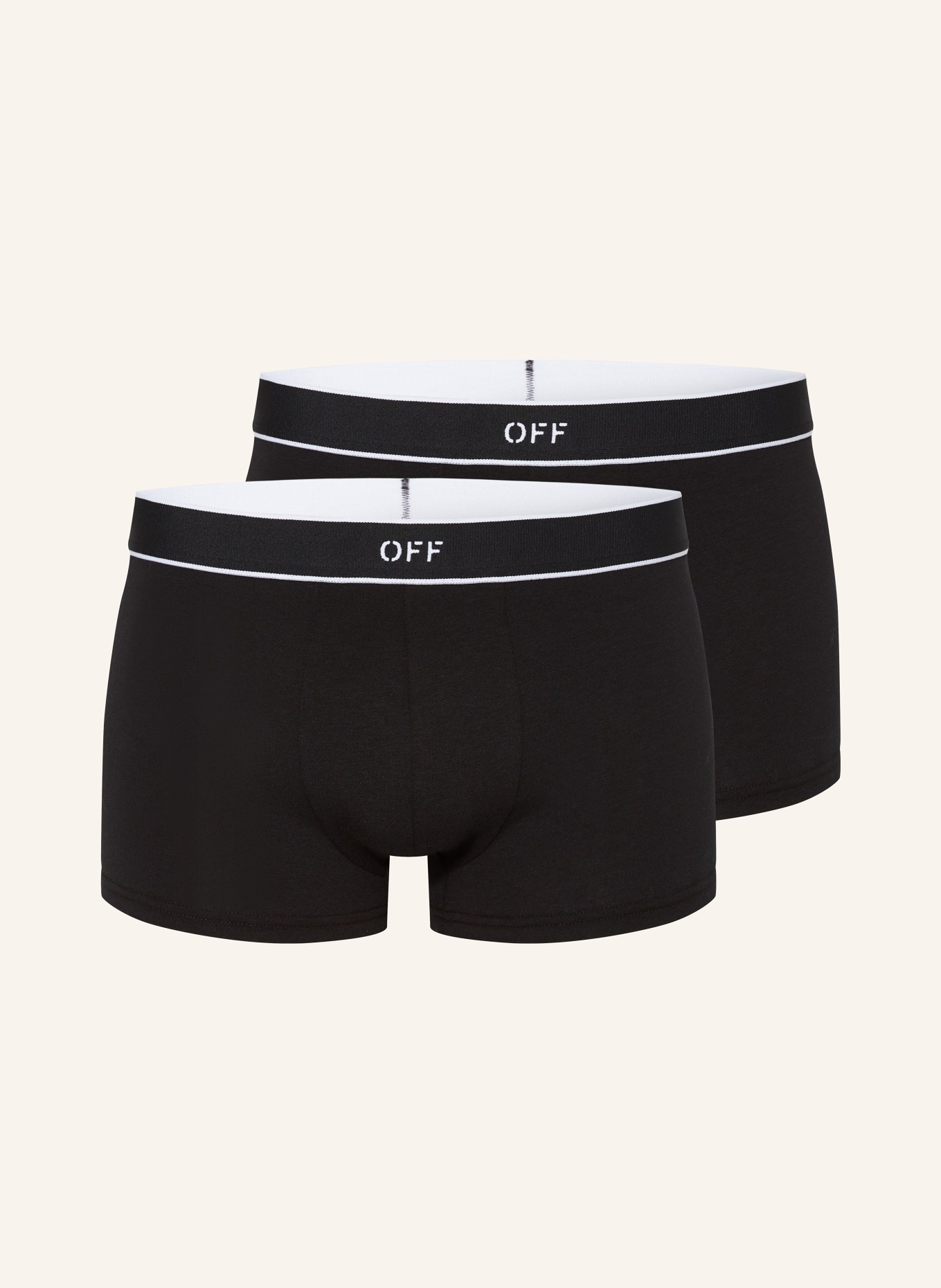 Off-White 2-pack boxer shorts, Color: BLACK (Image 1)