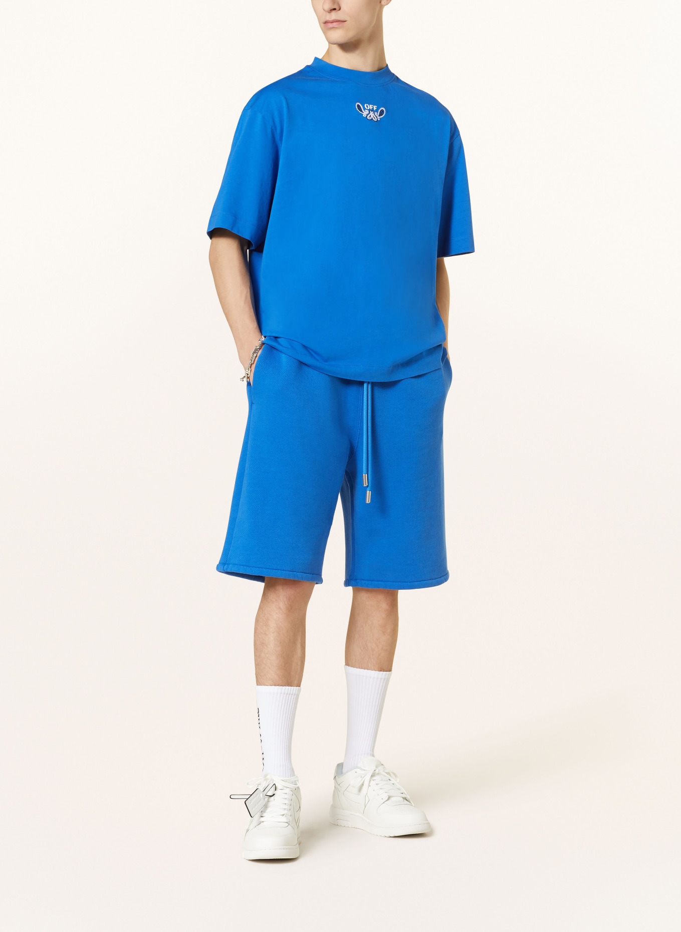Off-White Sweat shorts, Color: BLUE (Image 2)